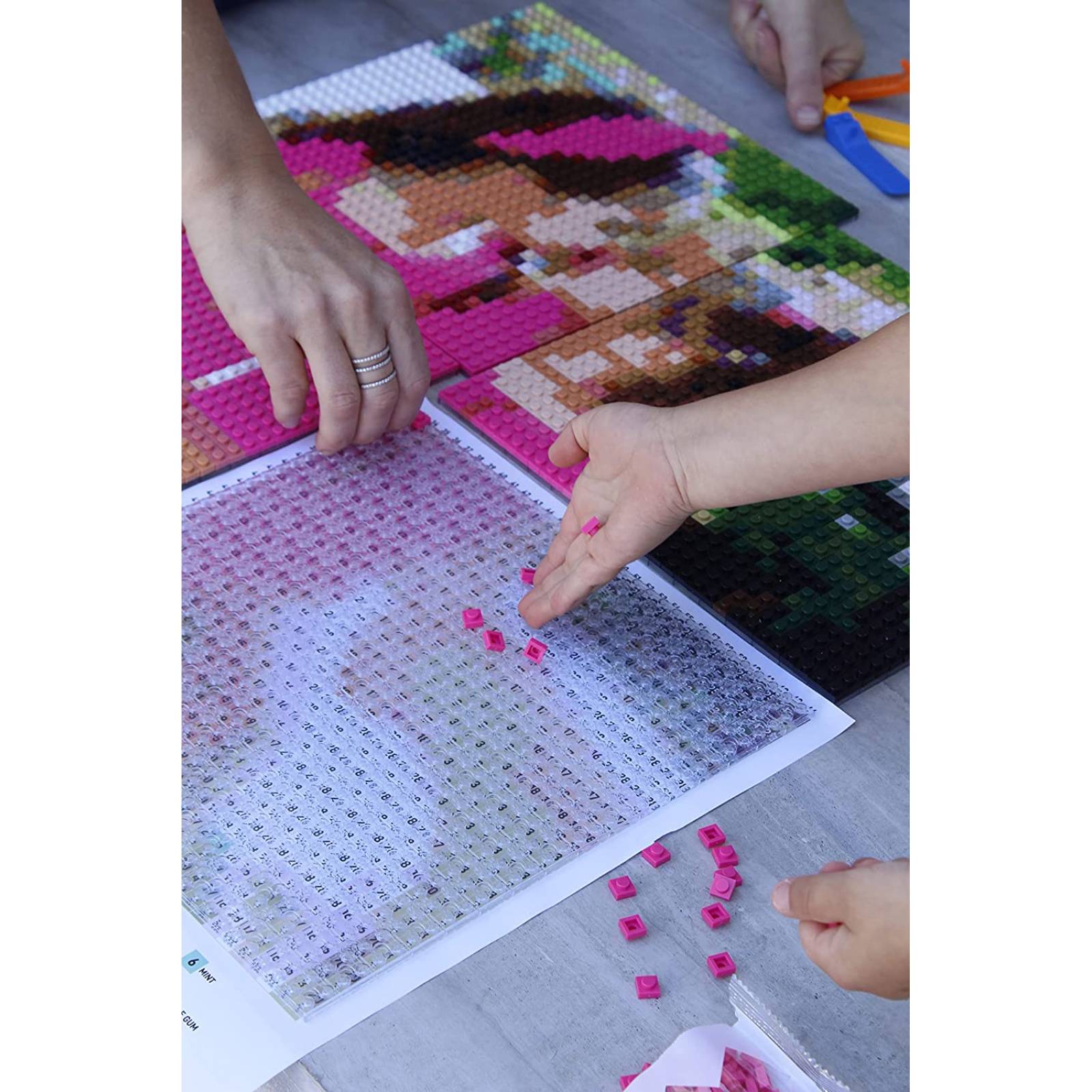 Retrato de mosaico de ladrillos personalizados PIXART Kit de arte 