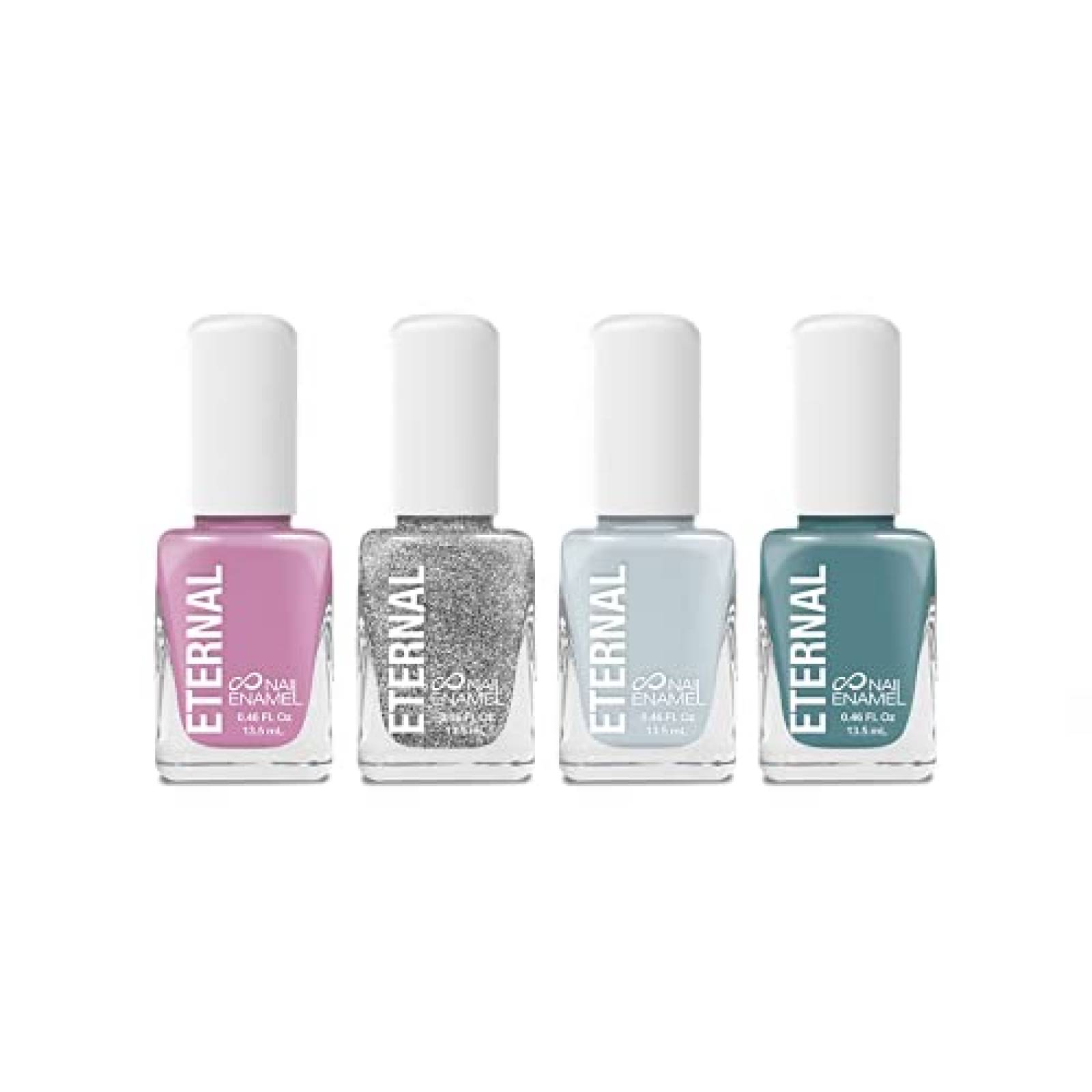 Eternal Collection   Juego de 4 piezas de color: duradero endurecedor y acabado brillante   046 onzas líquidas