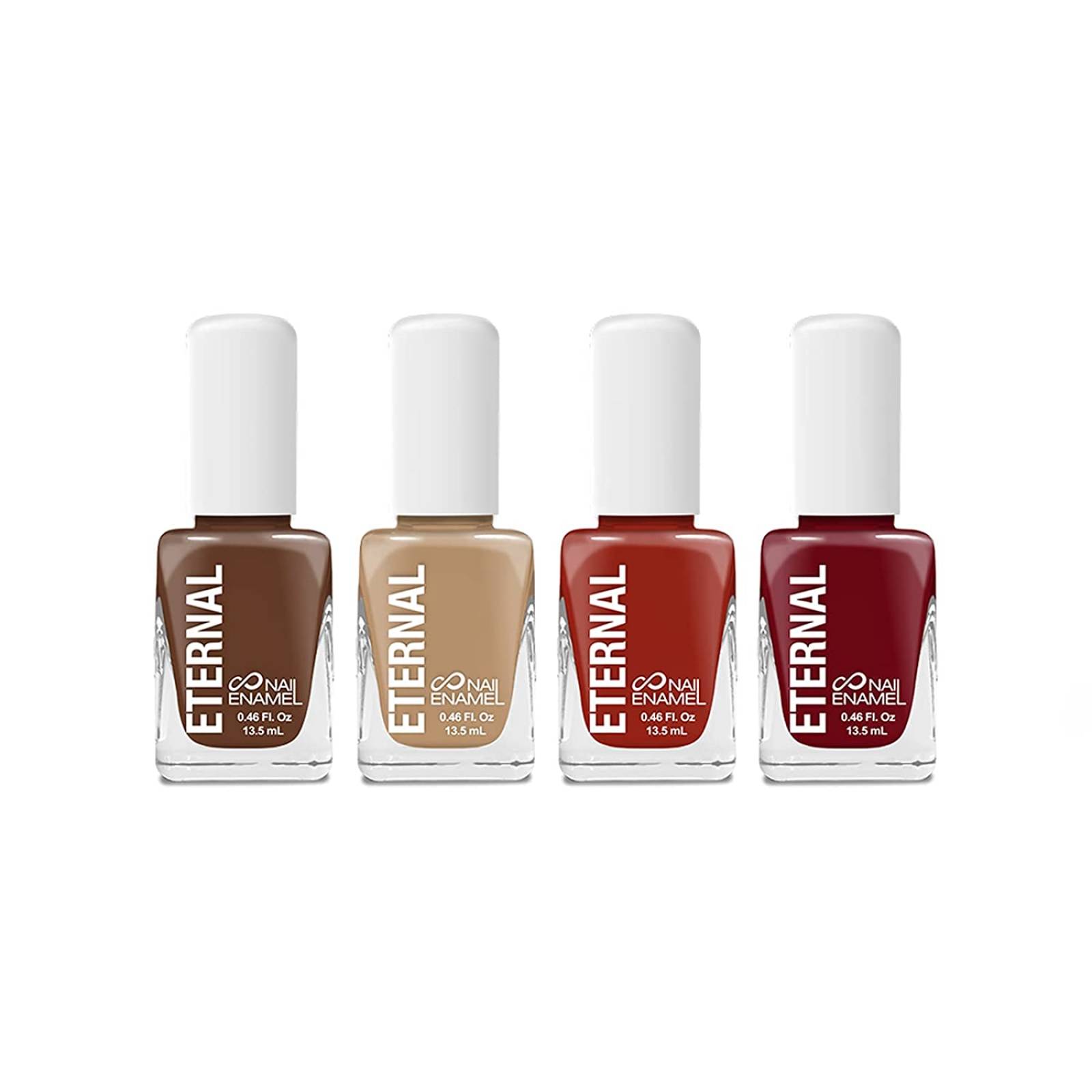 Eternal 4 Colección   Juego de 4 esmaltes de uñas de larga duración brillo espejo laca de secado rápido 