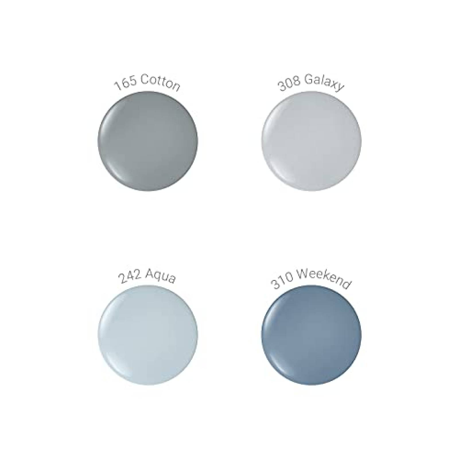 Eternal 4 Collection   Juego de 4 esmaltes de uñas de larga duración brillo espejo secado rápido colores neutros 