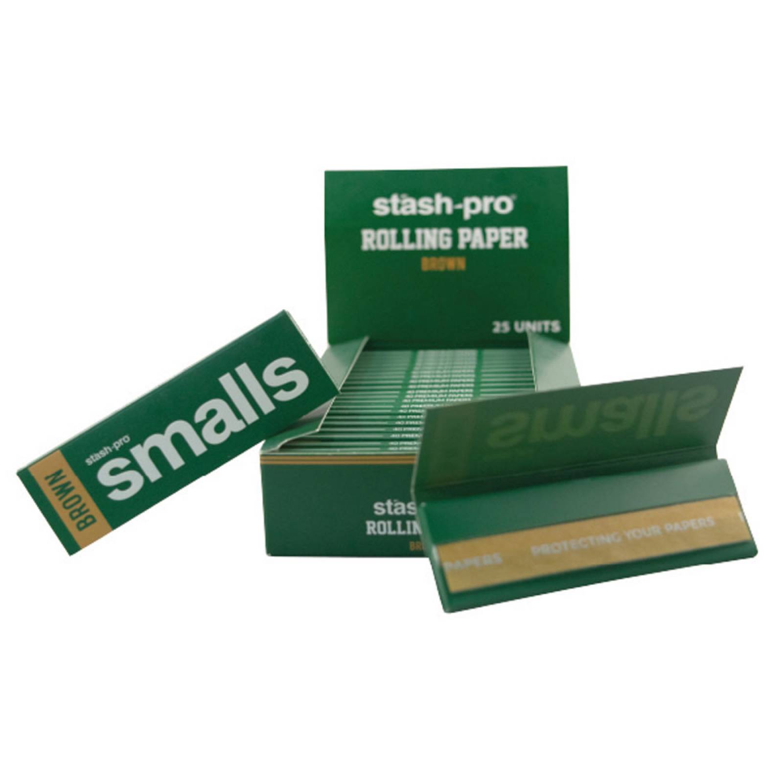 Papel para fumar Rolling Paper caja con 25 piezas ultra fino Marca Stash Pro (Pequeño)