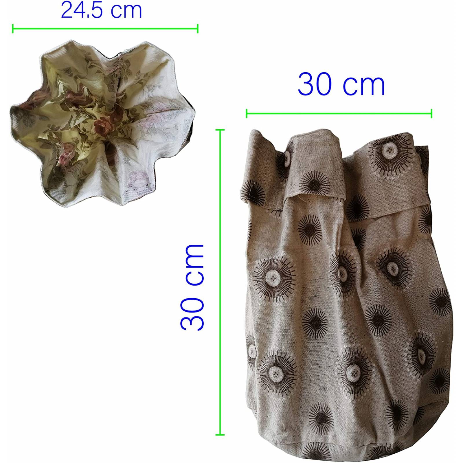 CHIC FANTASY Cesto canasta para ropa multiusos pequeño de lona lavable de 39 x 245 cm varios estampados 