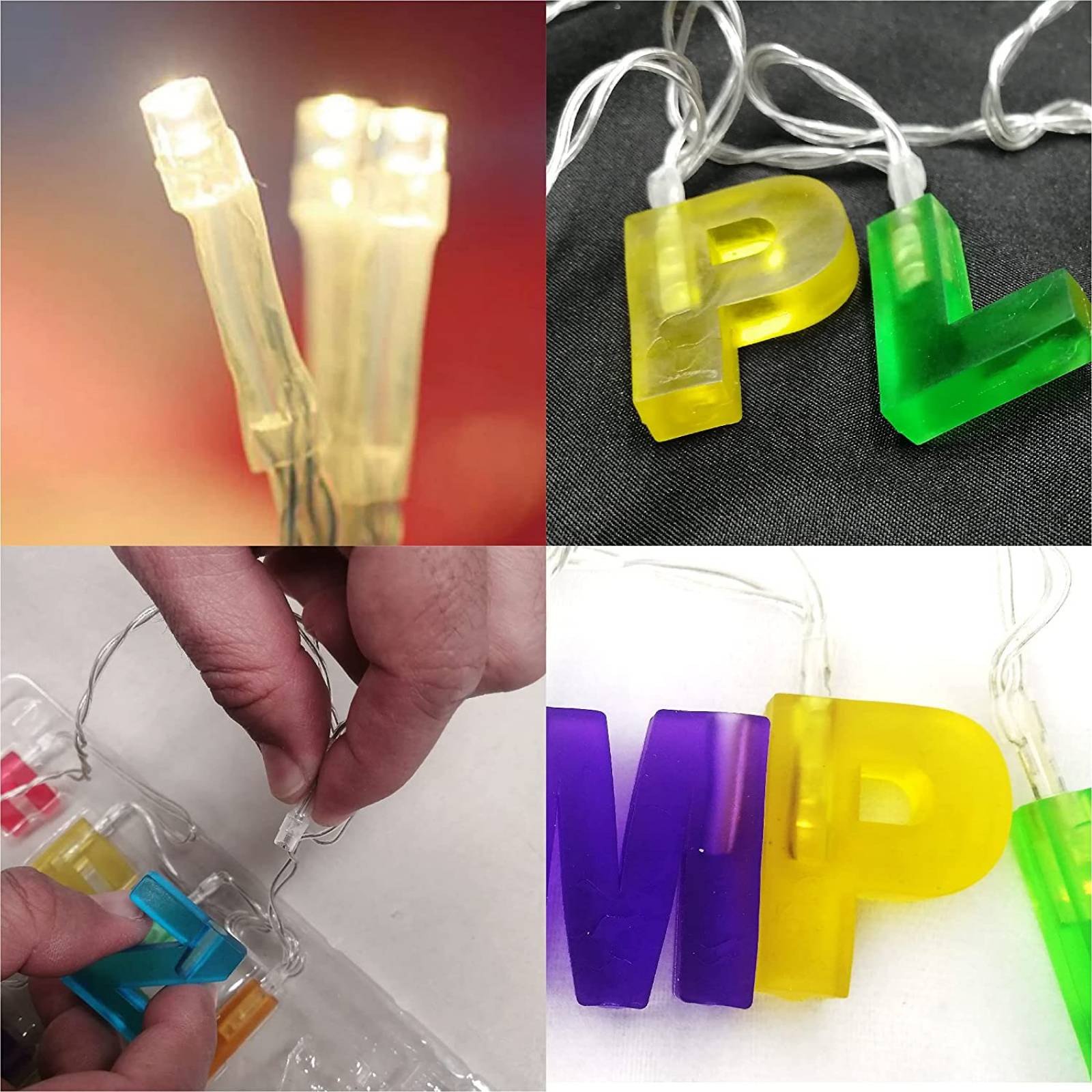 CHIC FANTASY HAPPY BIRTHDAY Luces LED de Secuencia FELIZ CUMPLEAÑOS Decoraciones Colgantes de Fiestas de Cumpleaños