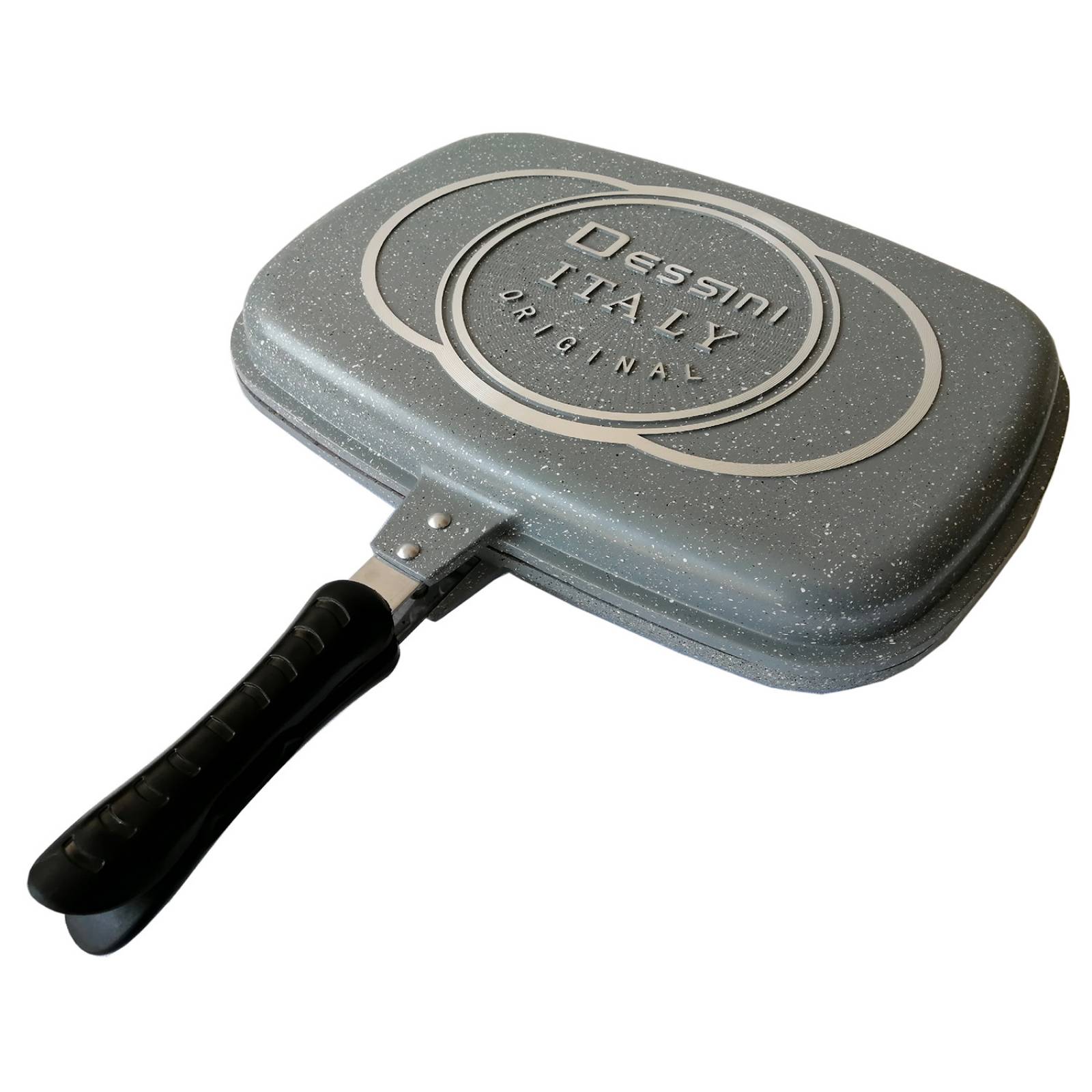 RD ROYAL COOK Sartén Doble Cara Portátil Gris