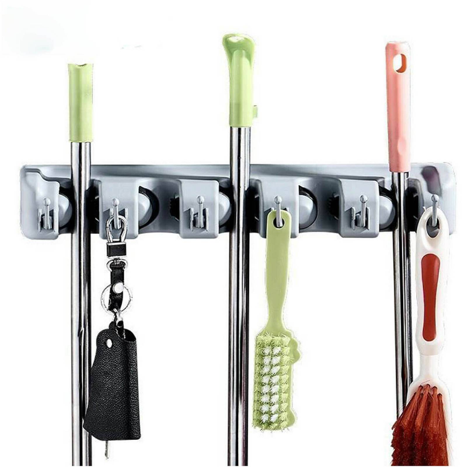 CHIC FANTASY Organizador de escobas Colgante de escobas organizador de pared y clóset