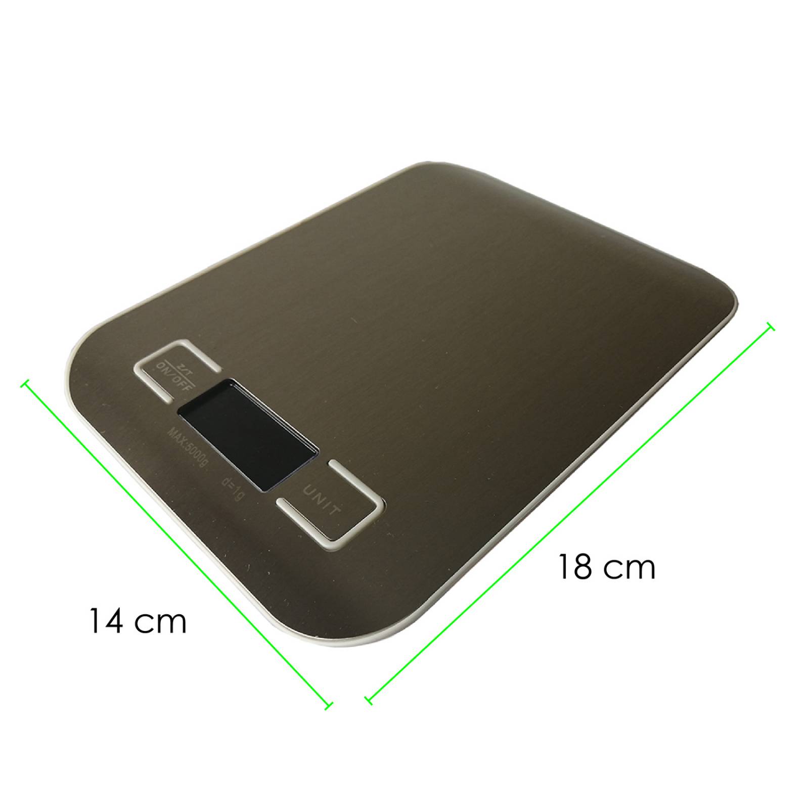 CHIC FANTASY Báscula de Cocina Digital Multi Escala de Acero inoxidable (Pilas Incluidas) 