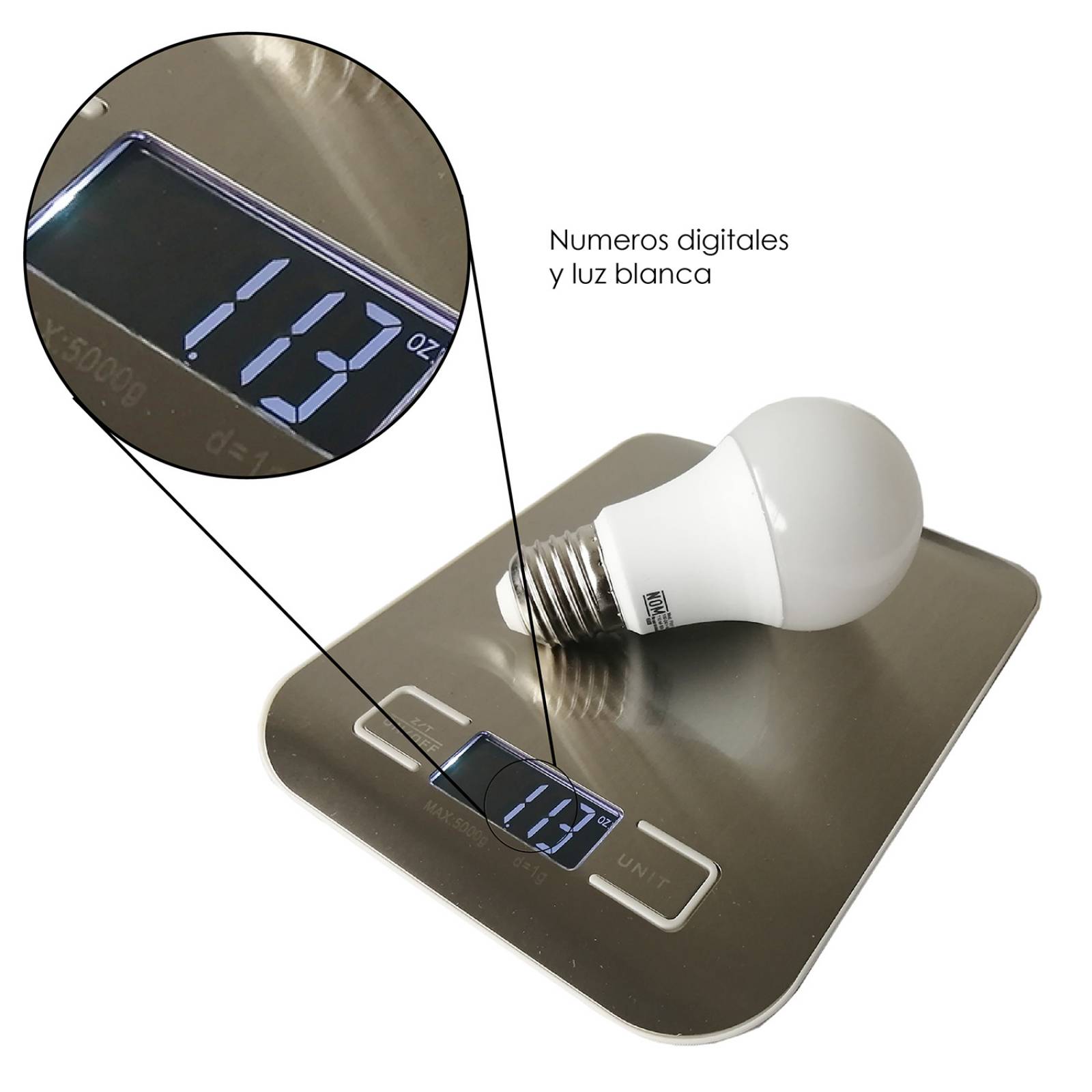 CHIC FANTASY Báscula de Cocina Digital Multi Escala de Acero inoxidable (Pilas Incluidas) 