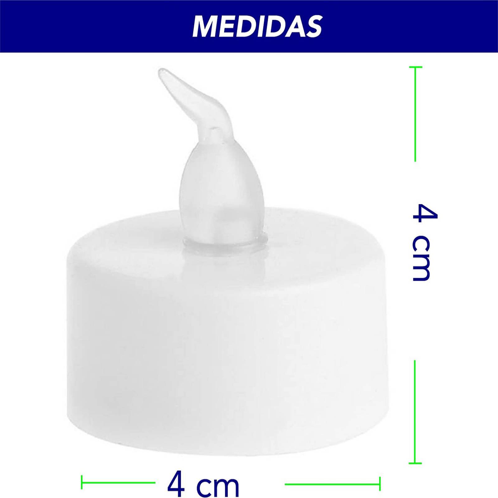 CHIC FANTASY Luz de Te Velas Led Flotantes Encienden Al Contacto Con El Agua