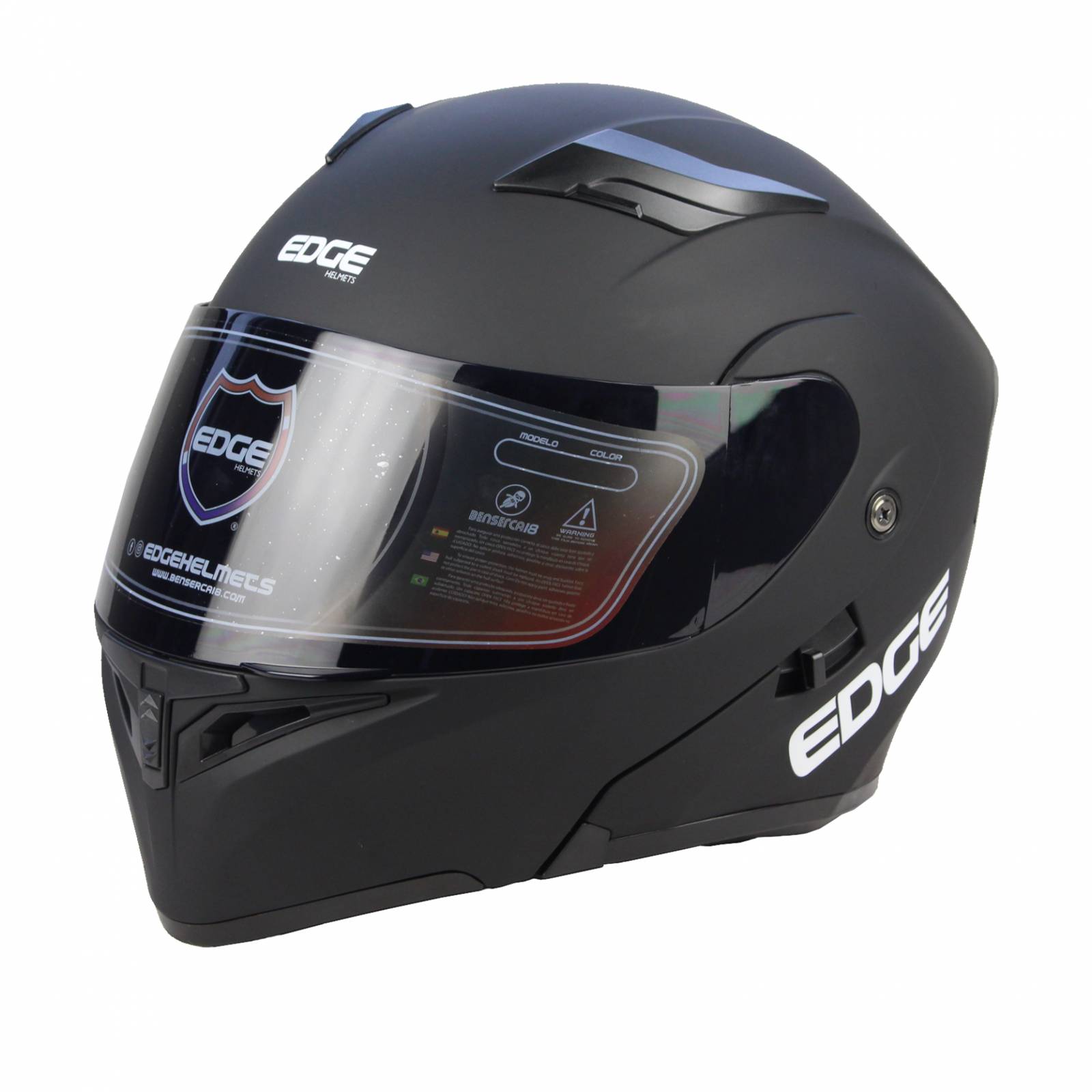 Casco Edge Abatible Visor Dark Ligth