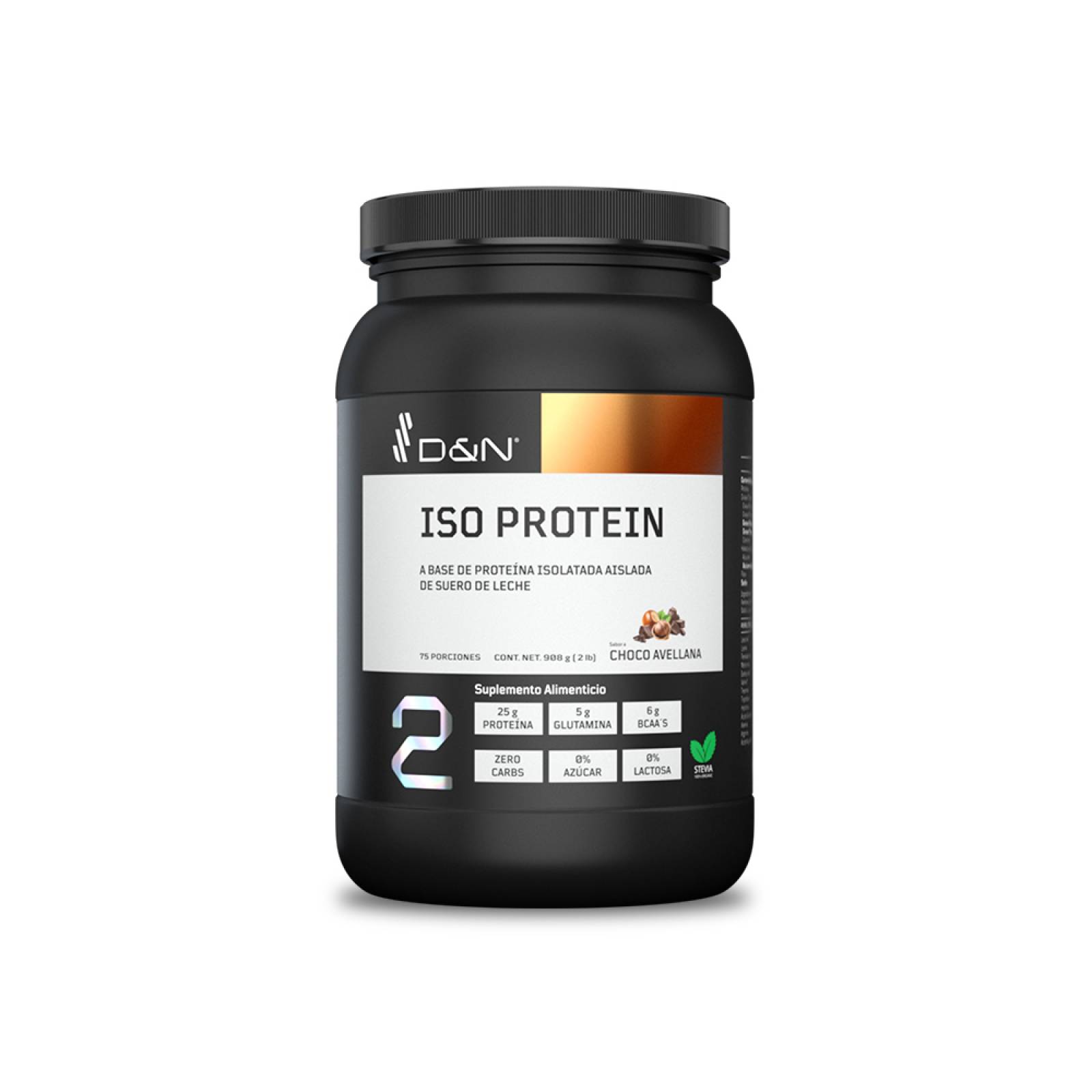 D&N Proteína de Suero de Leche isolatada ISO PROTEIN 2Lb 908gr