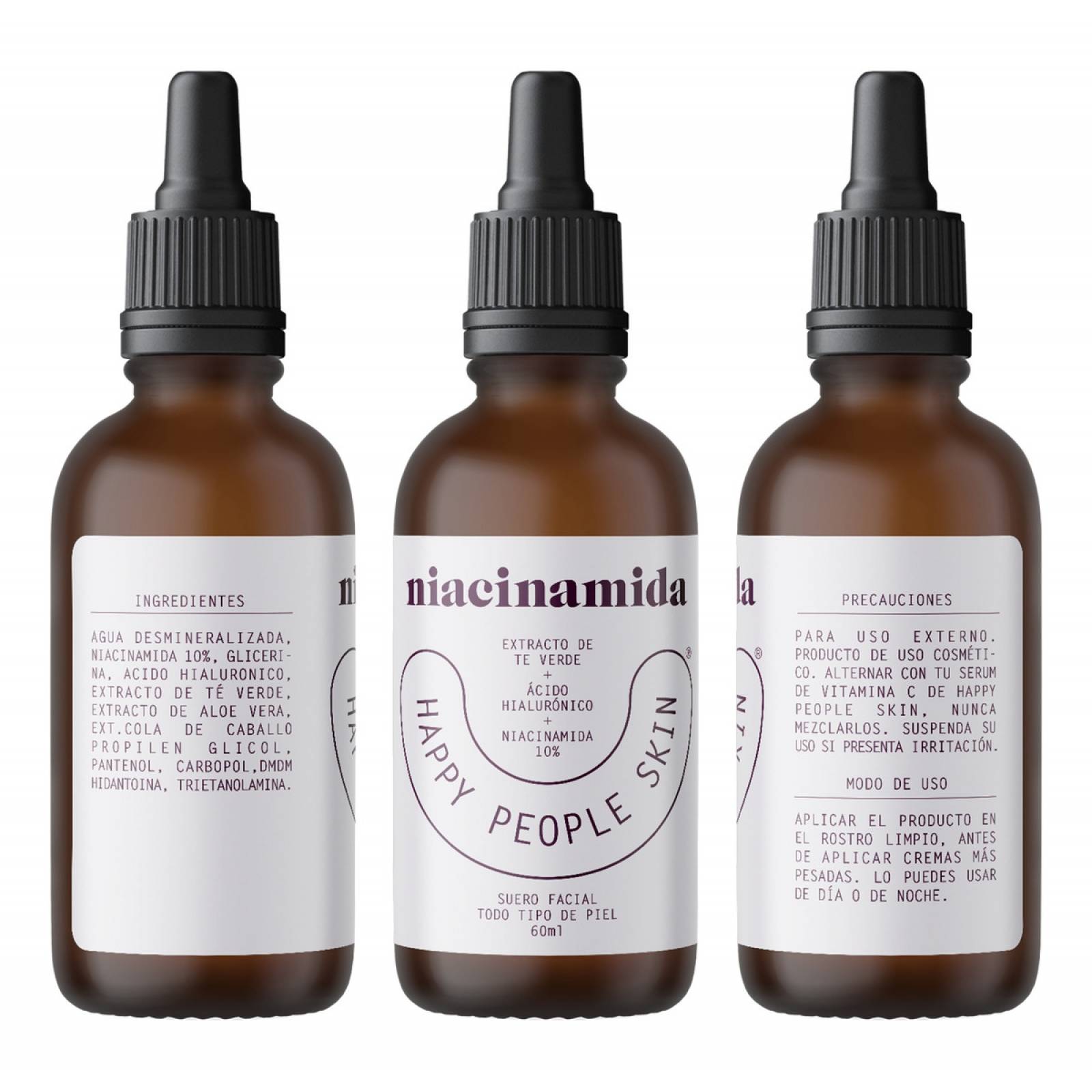 Serum Niacinamida + Acido Hialuronico Happy People Skin 60ml