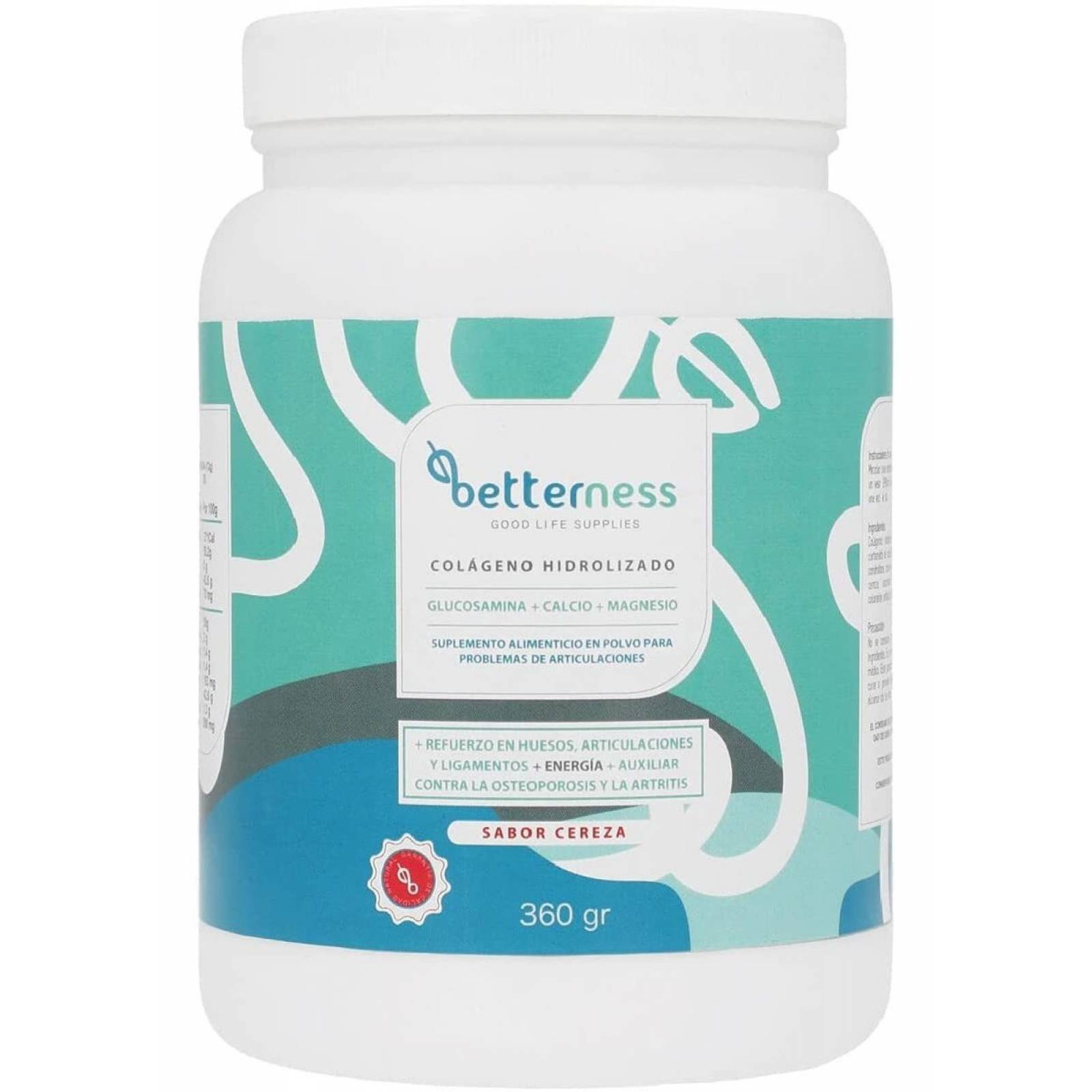 Colágeno Hidrolizado Polvo Betterness Glucosamina Calcio