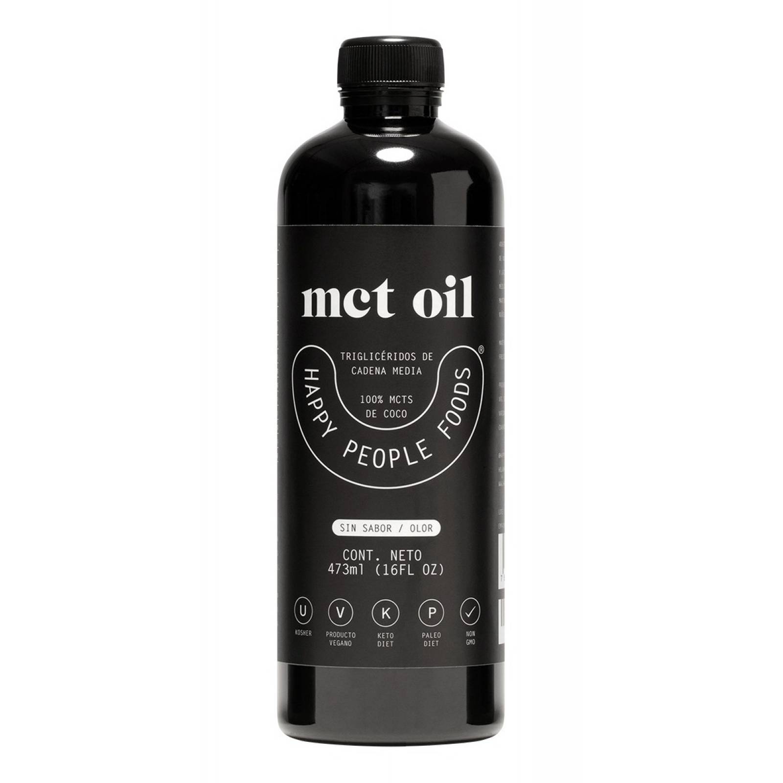 Mct Oil Triglicéridos Cadena Media Happy People Foods 473ml