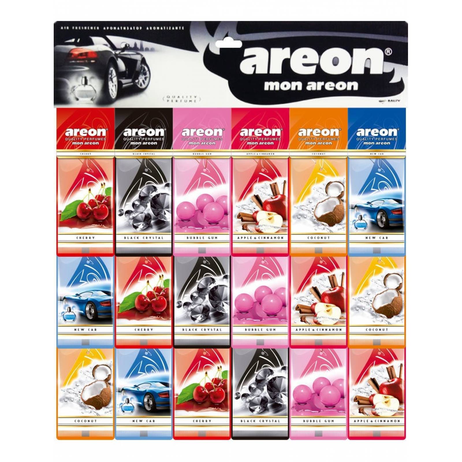 Aromatizantes Para Auto Areon 36 Pzas Ambientador Carro