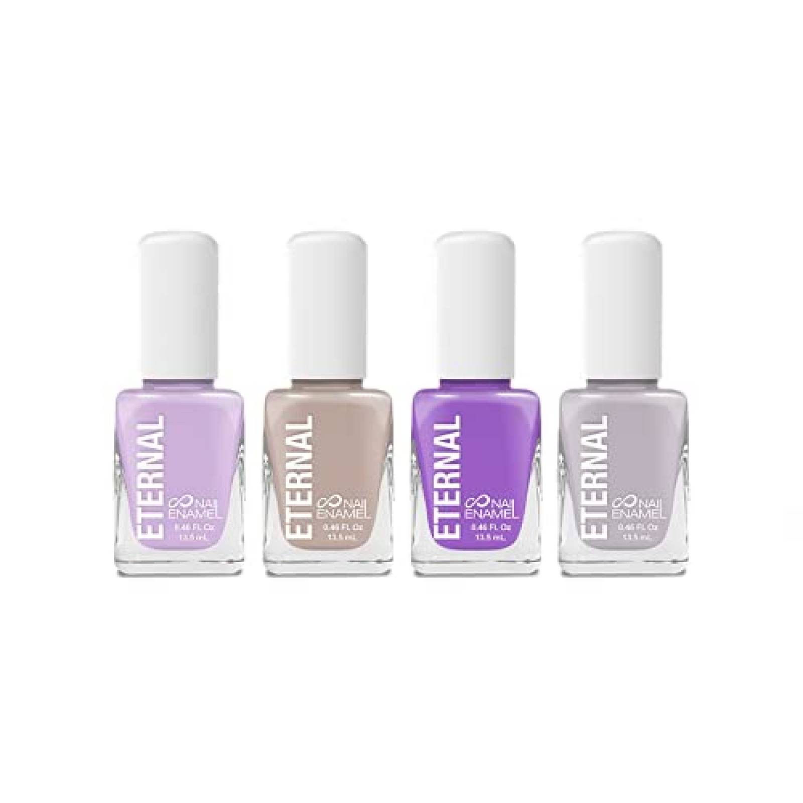 Eternal 4 Colección   Juego de 4 esmaltes de uñas de larga duración brillo espejo laca de secado rápido 