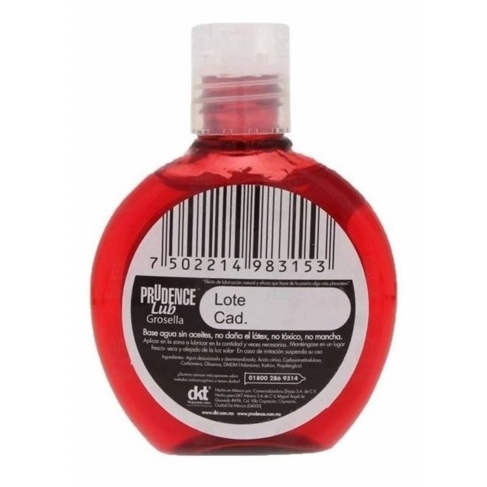 Lubricante Comestible De Sabor Prudence Lub 75 Ml Base Agua