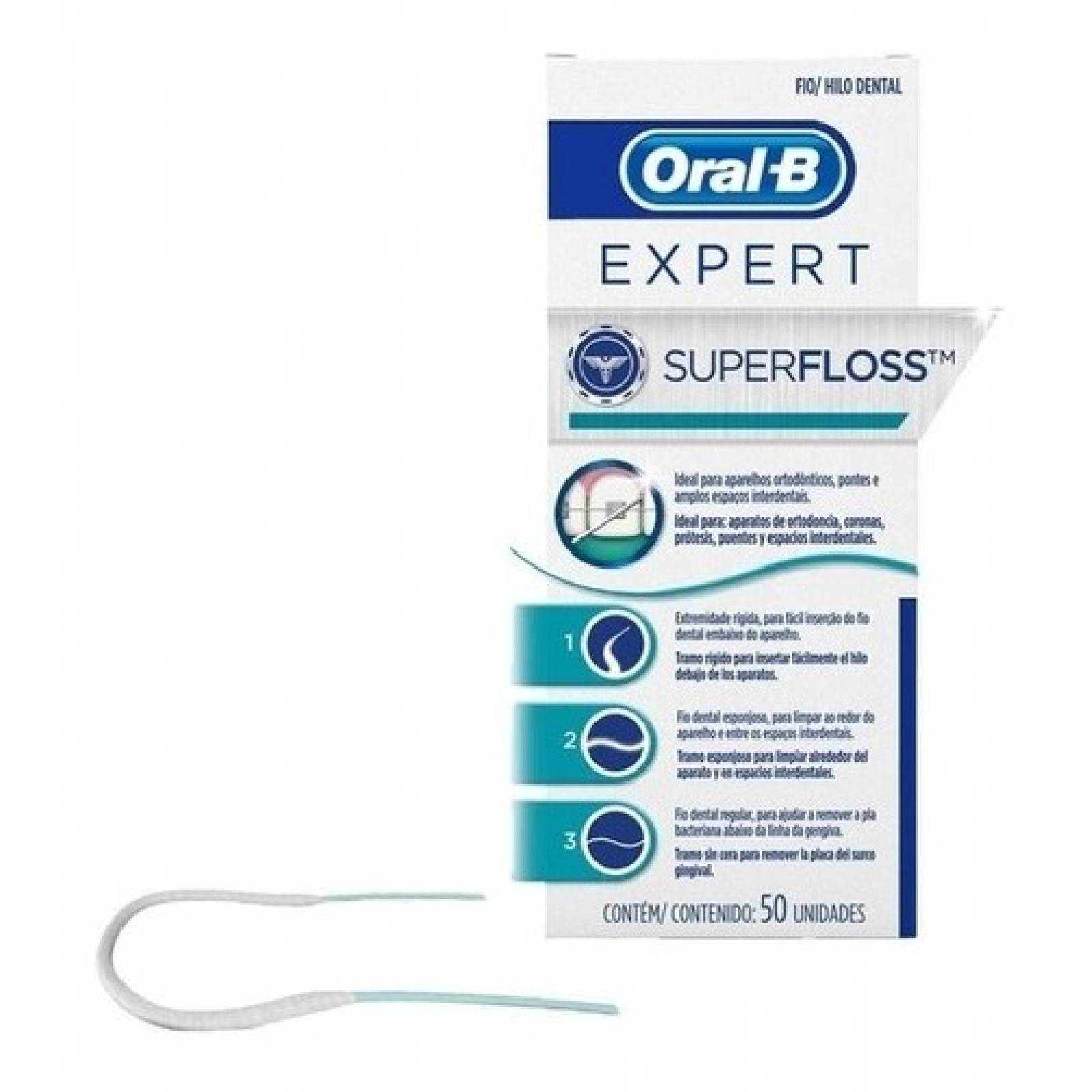 Hilo Dental Para Ortodoncia Super Floss 