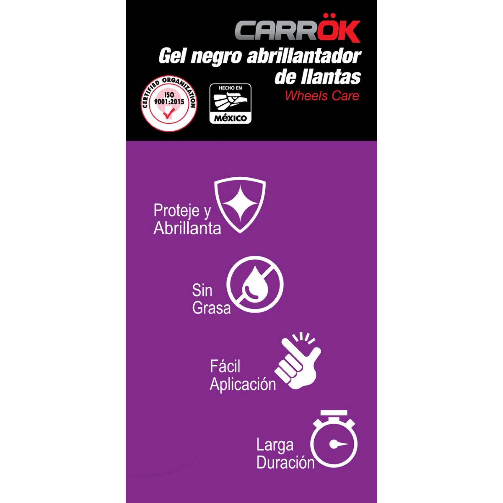 Gel Abrillantador De Llantas Carrok Almorol Neomaticos 500ml