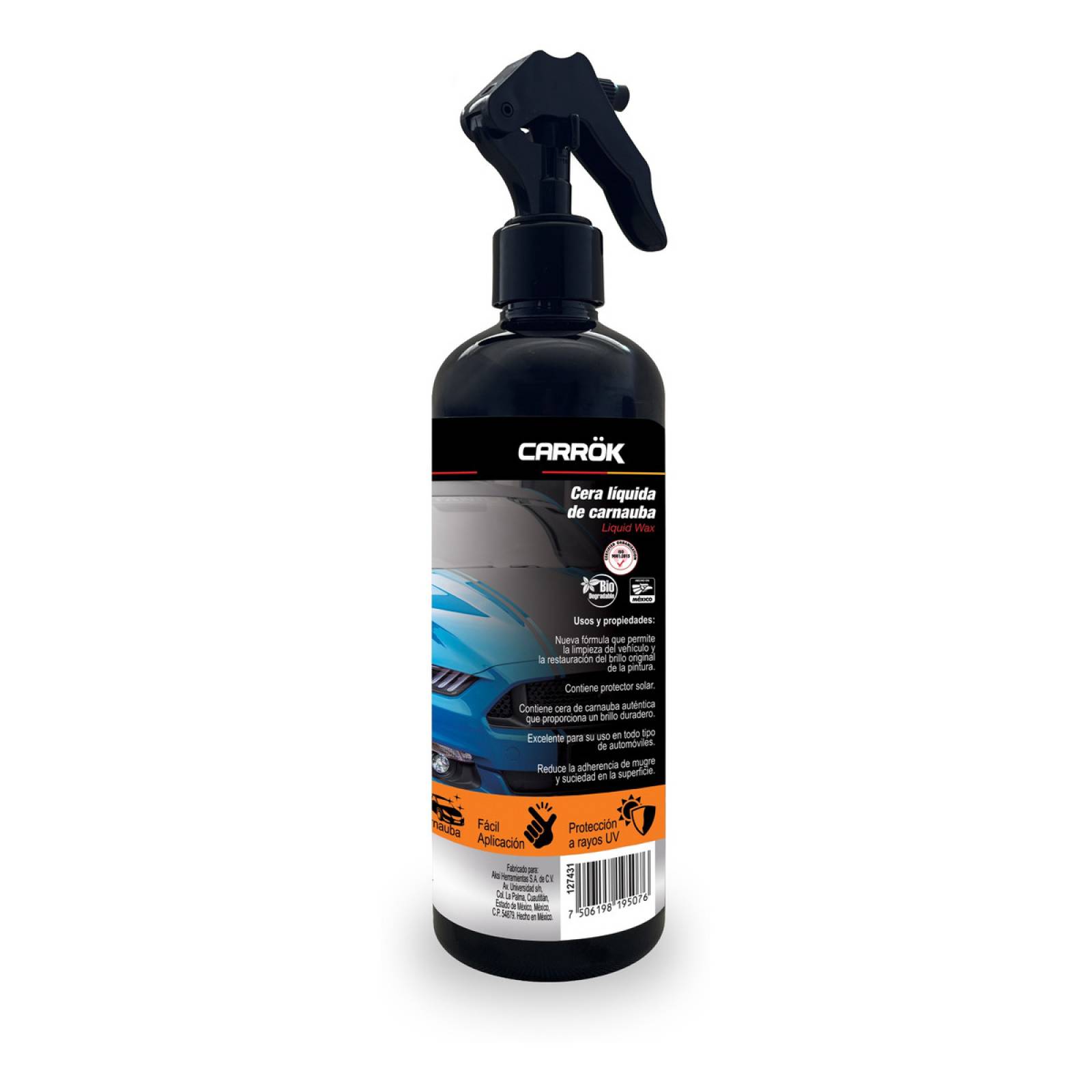 Cera Para Autos Líquida Carnauba Carrok Biodegradable 500ml