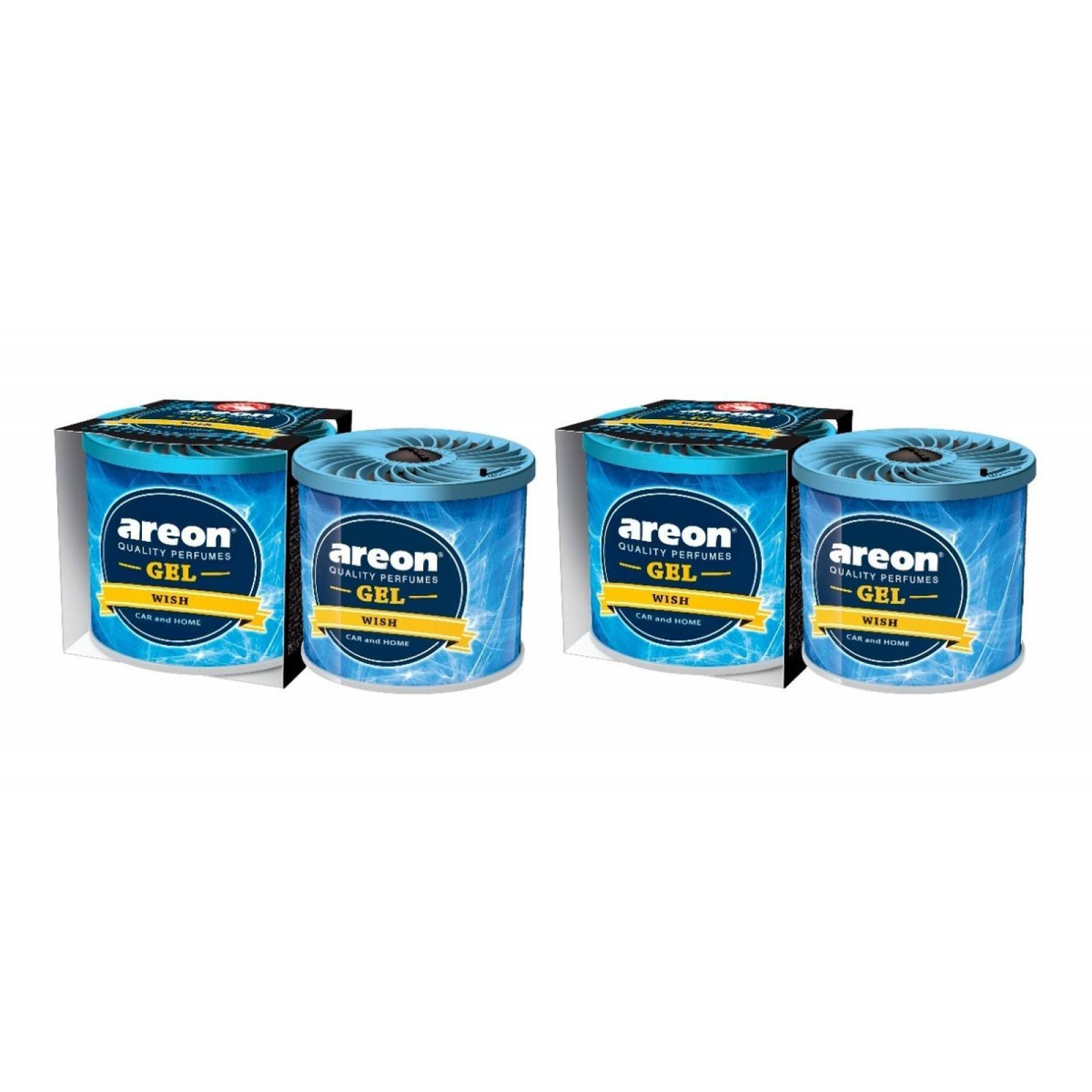 Aromatizante En Gel Areon 2pzs Ambientador Auto Y Hogar