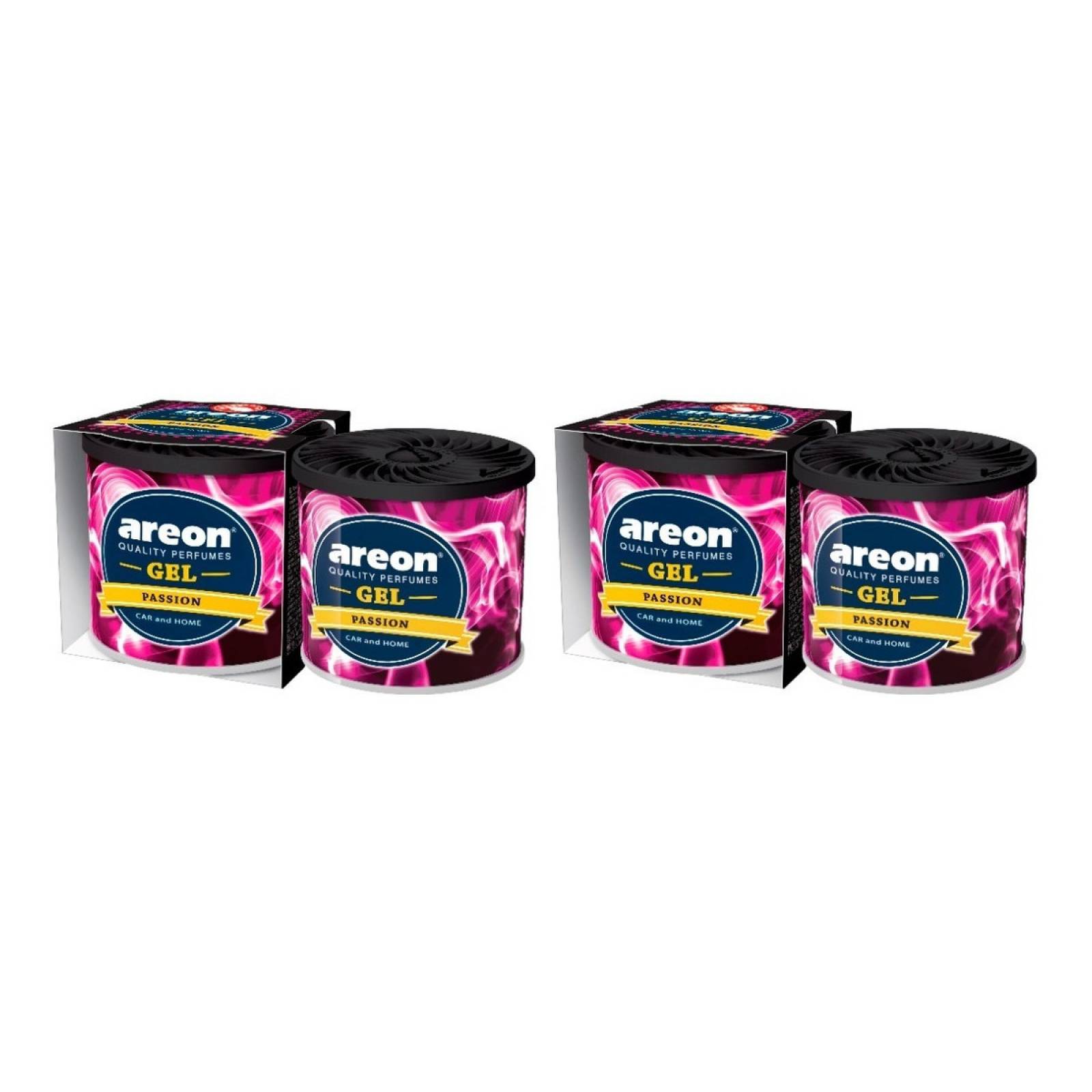 Aromatizante En Gel Areon 2pzs Ambientador Auto Y Hogar