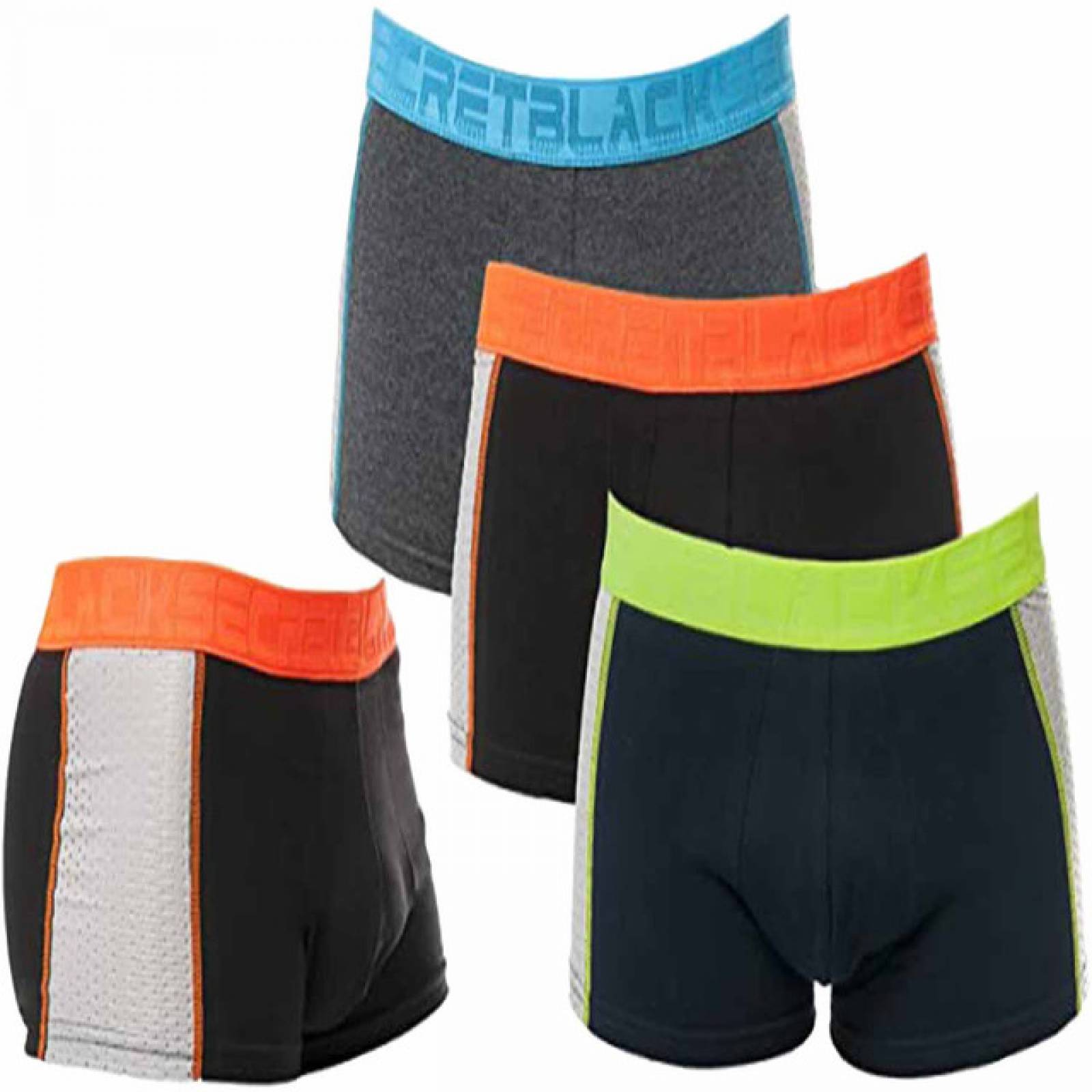 BOXER PARA CABALLERO BLACK SECRET ROPA INTERIOR 4 Pzs