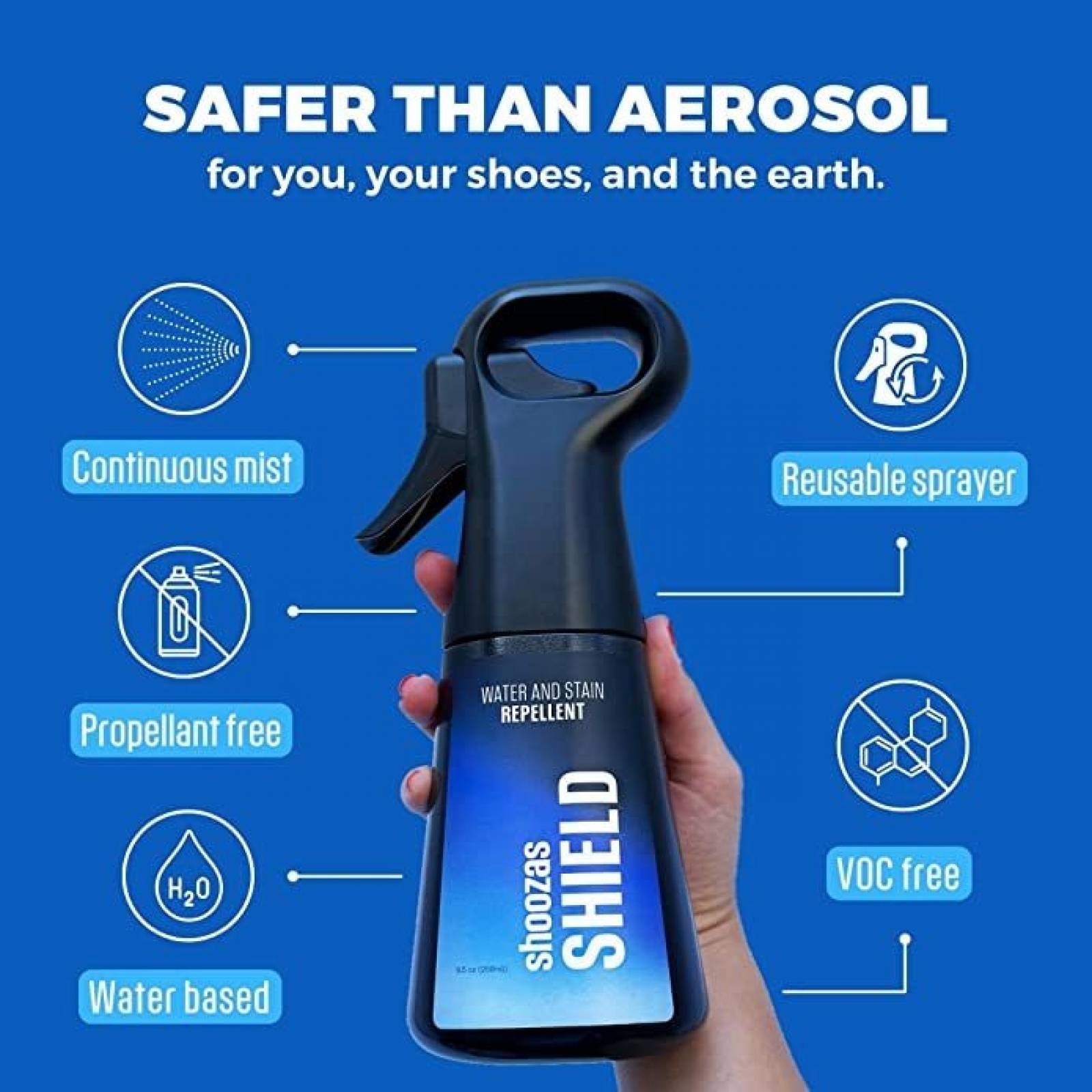 Spray Protector De Tenis Shoozas Repelente Sneakers 280ml