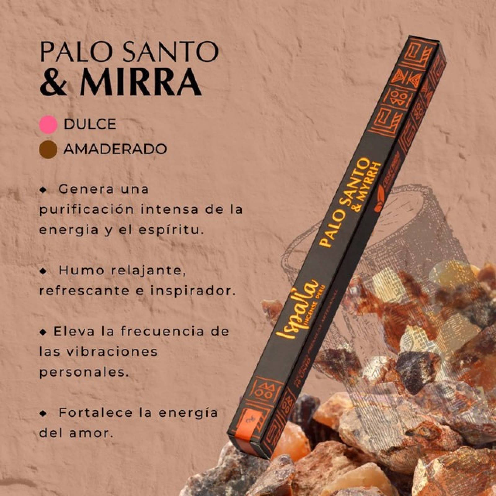 Caja Inciensos Areon Varillas Artesanales Palo Santo 60 Pzs