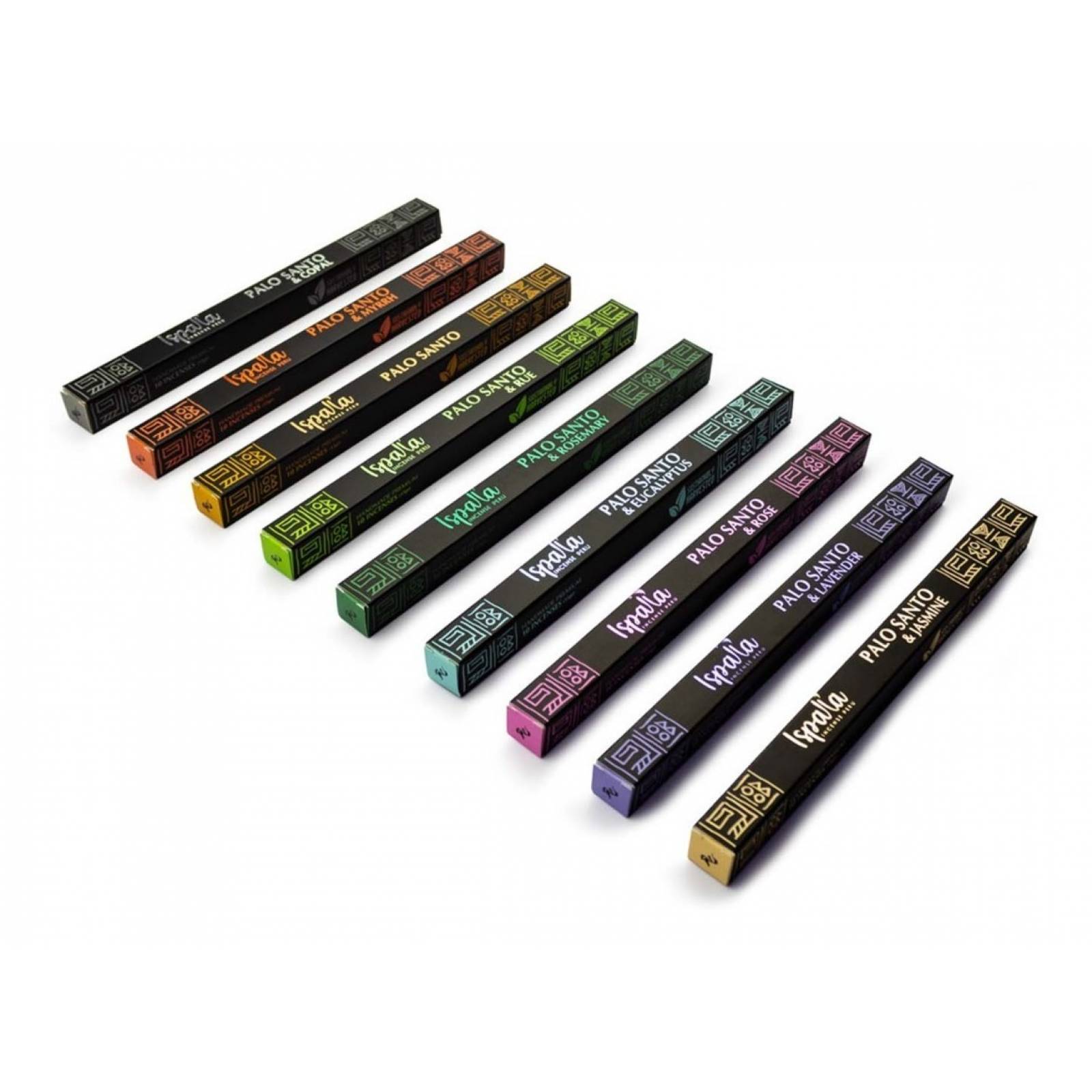 Caja Inciensos Palo Santo Varillas Artesanales Surtido 90 Pzs