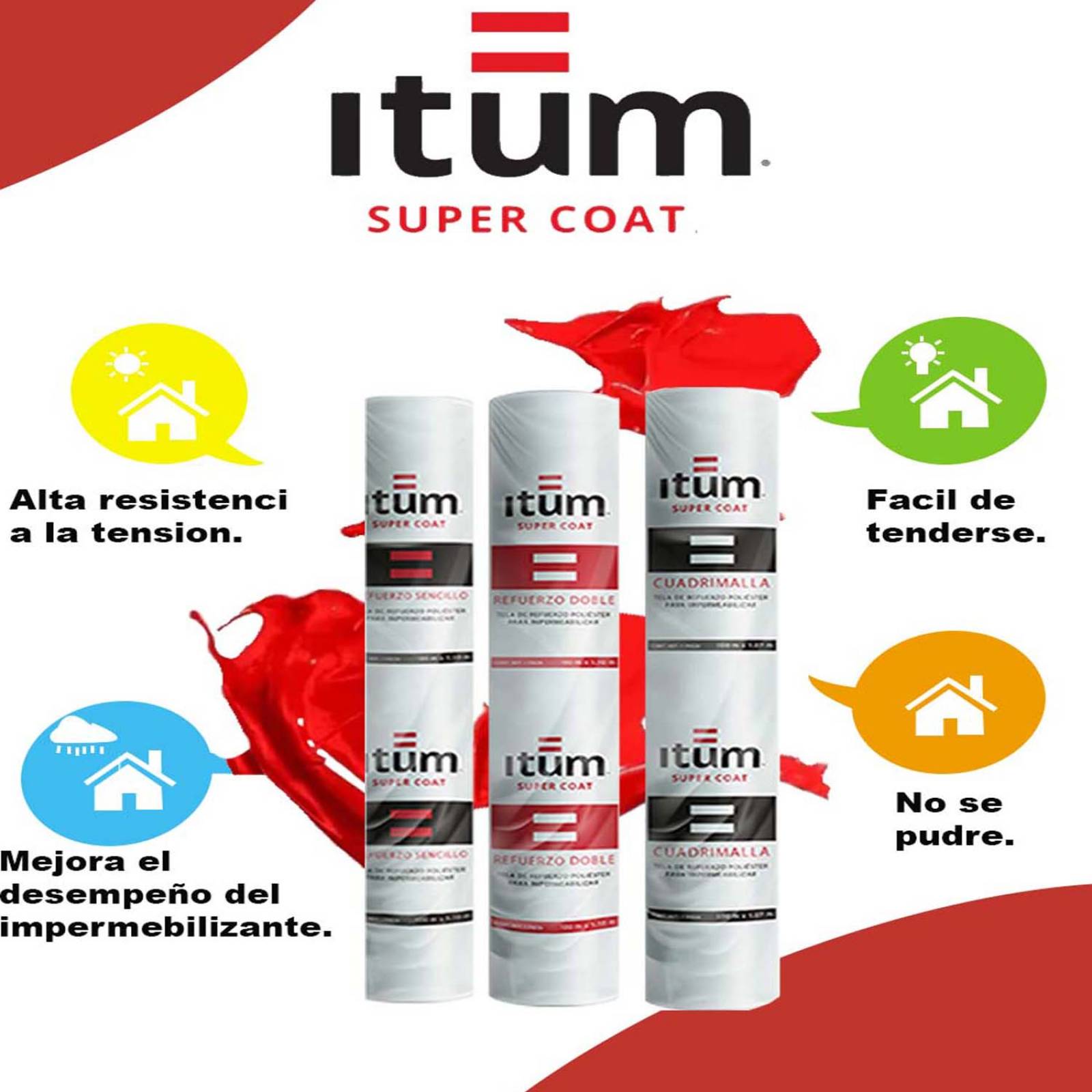 IMPERMABILIZANTE ROLLO 1.10 X 100 REFUERZO DOBLE