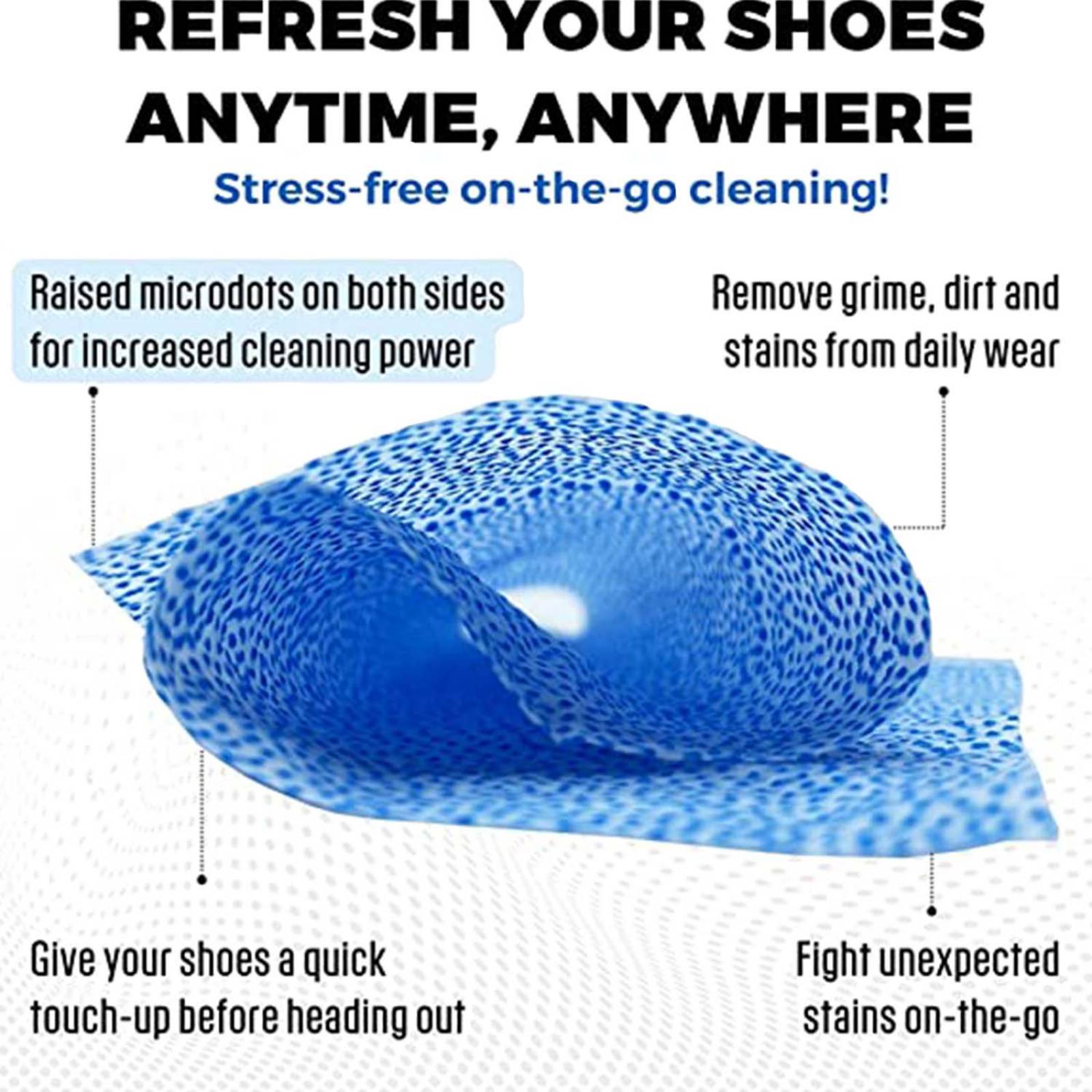 Zapatos Paquete de toallitas limpiadoras 60 toallitas Shoozas