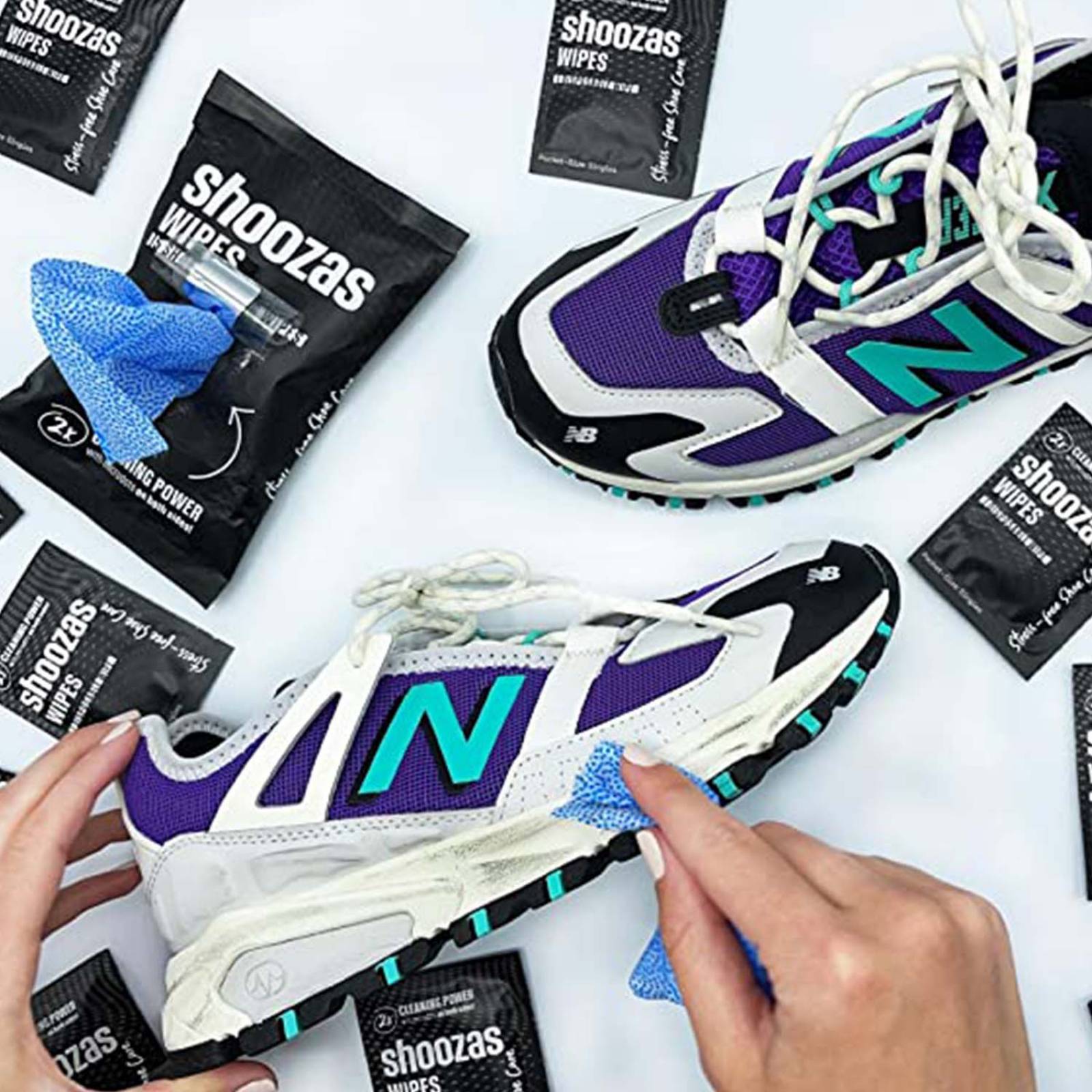 Zapatos Paquete de toallitas limpiadoras 60 toallitas Shoozas