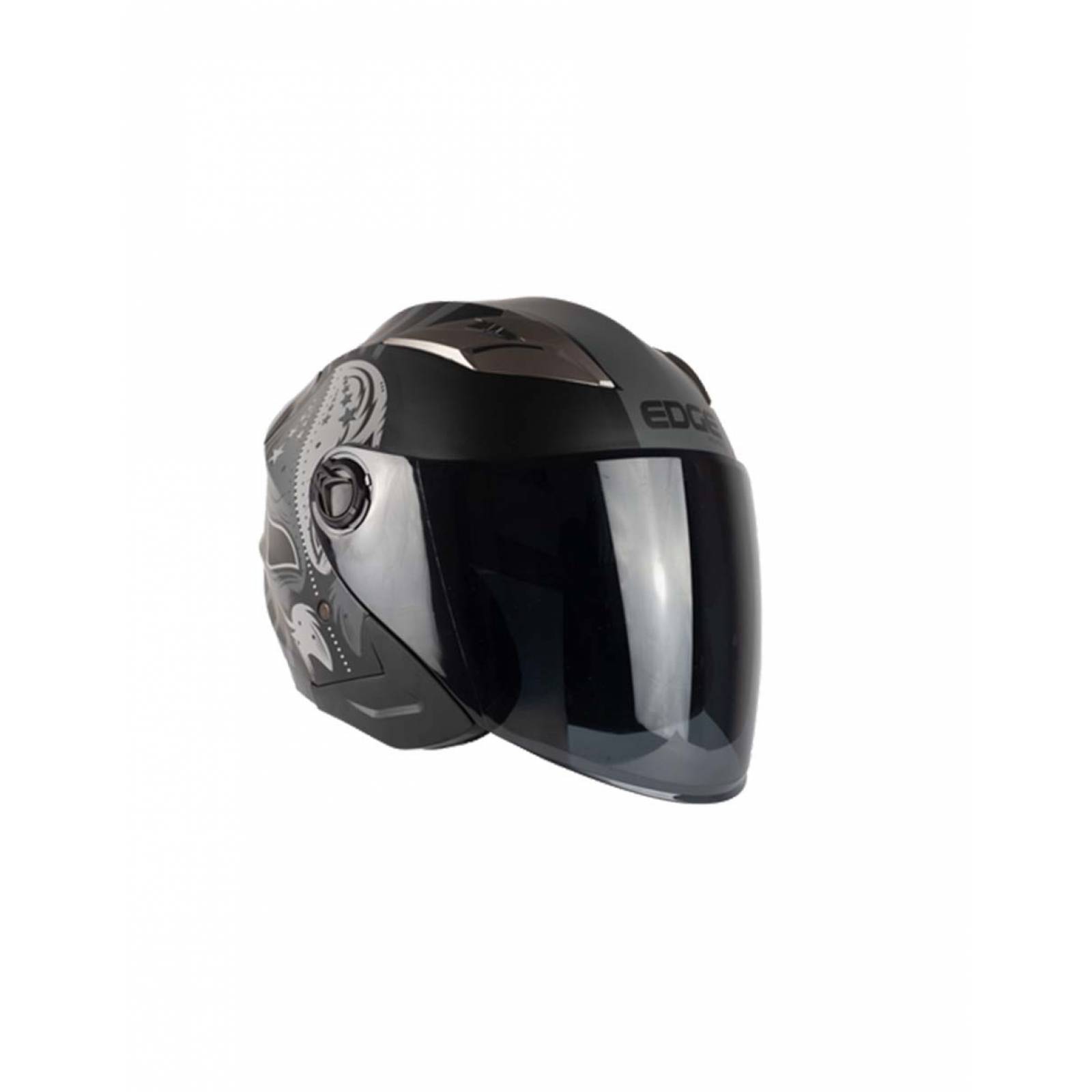 CASCO JAGUAR SEMI INTEGRAL WARRIOR NEGRO