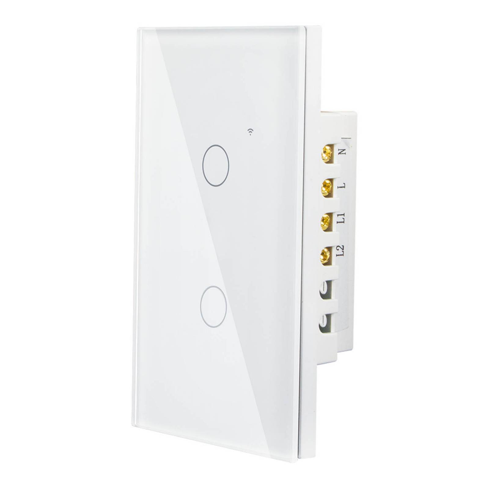 Interruptor WiFi Inteligente de Luz de Pared 2 Apagadores