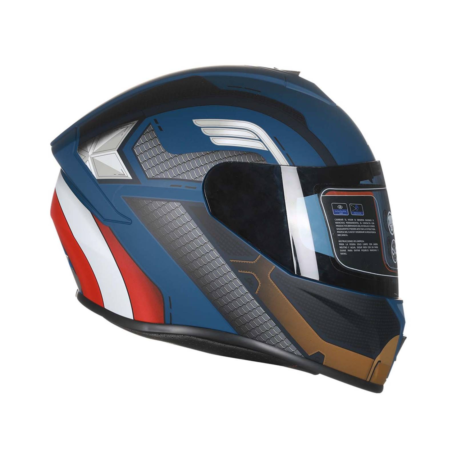 CASCO CAPITAN AMERICA INTEGRAL ZOOM
