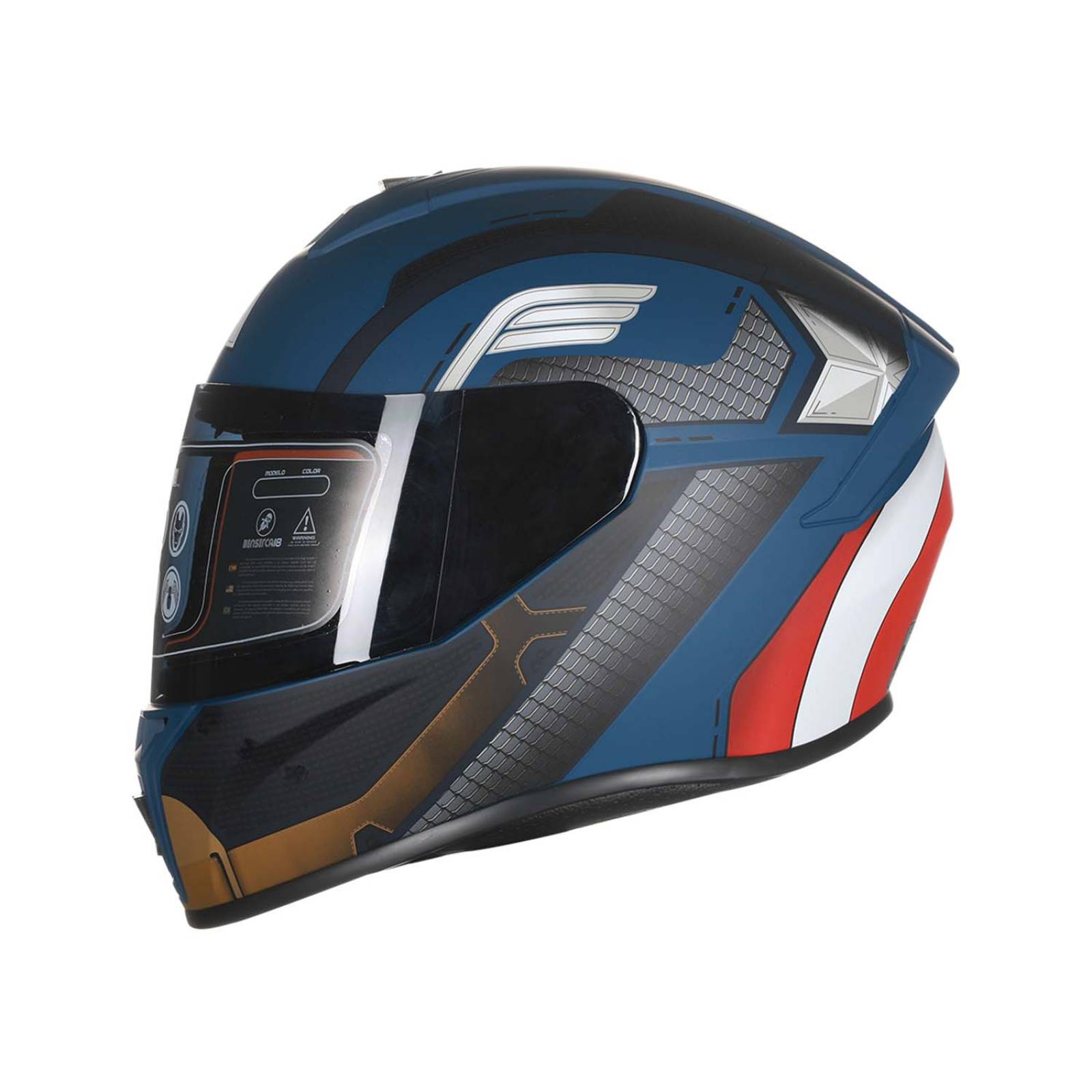 CASCO CAPITAN AMERICA INTEGRAL ZOOM