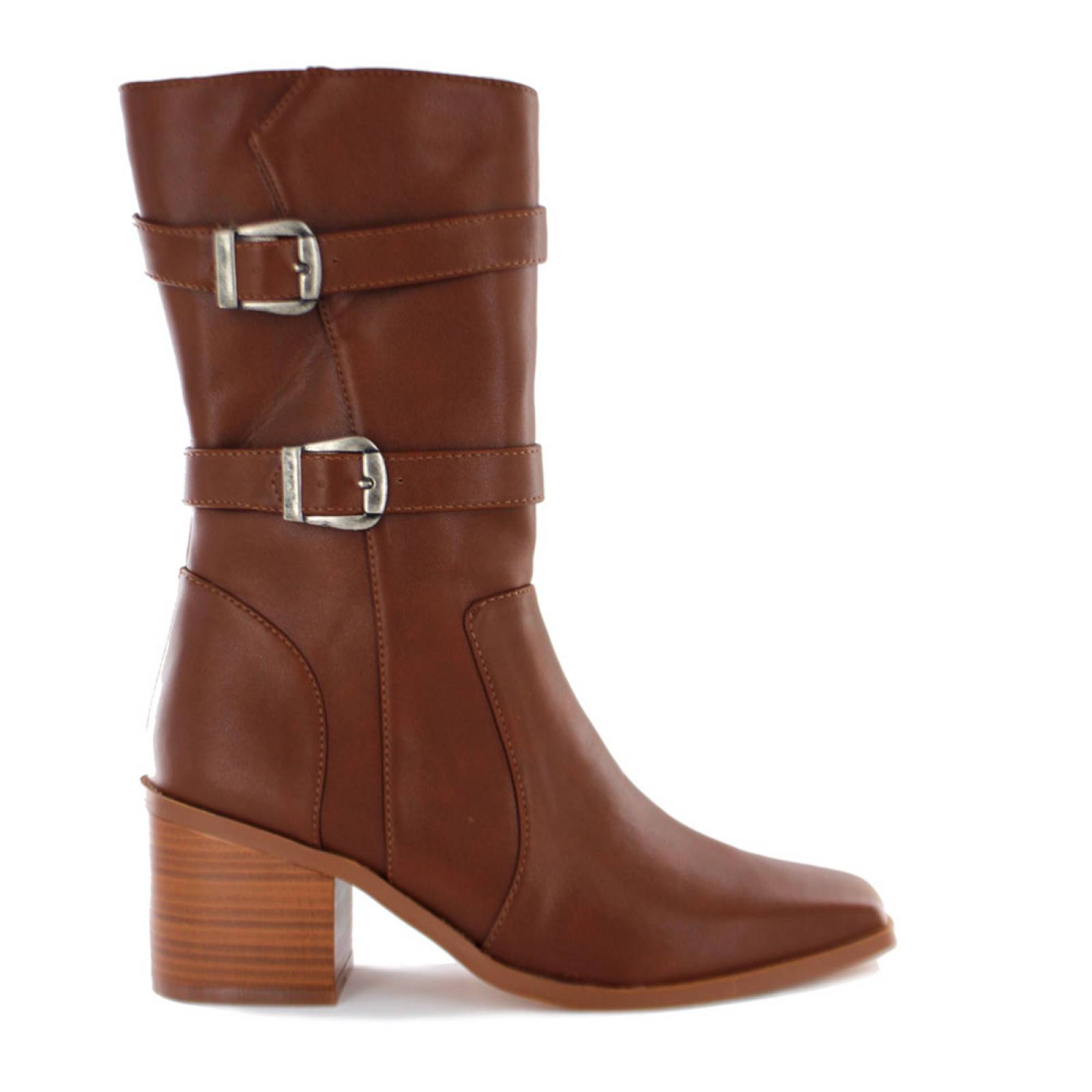 Botas Media Pierna Calzado Dama Senties 01-84341