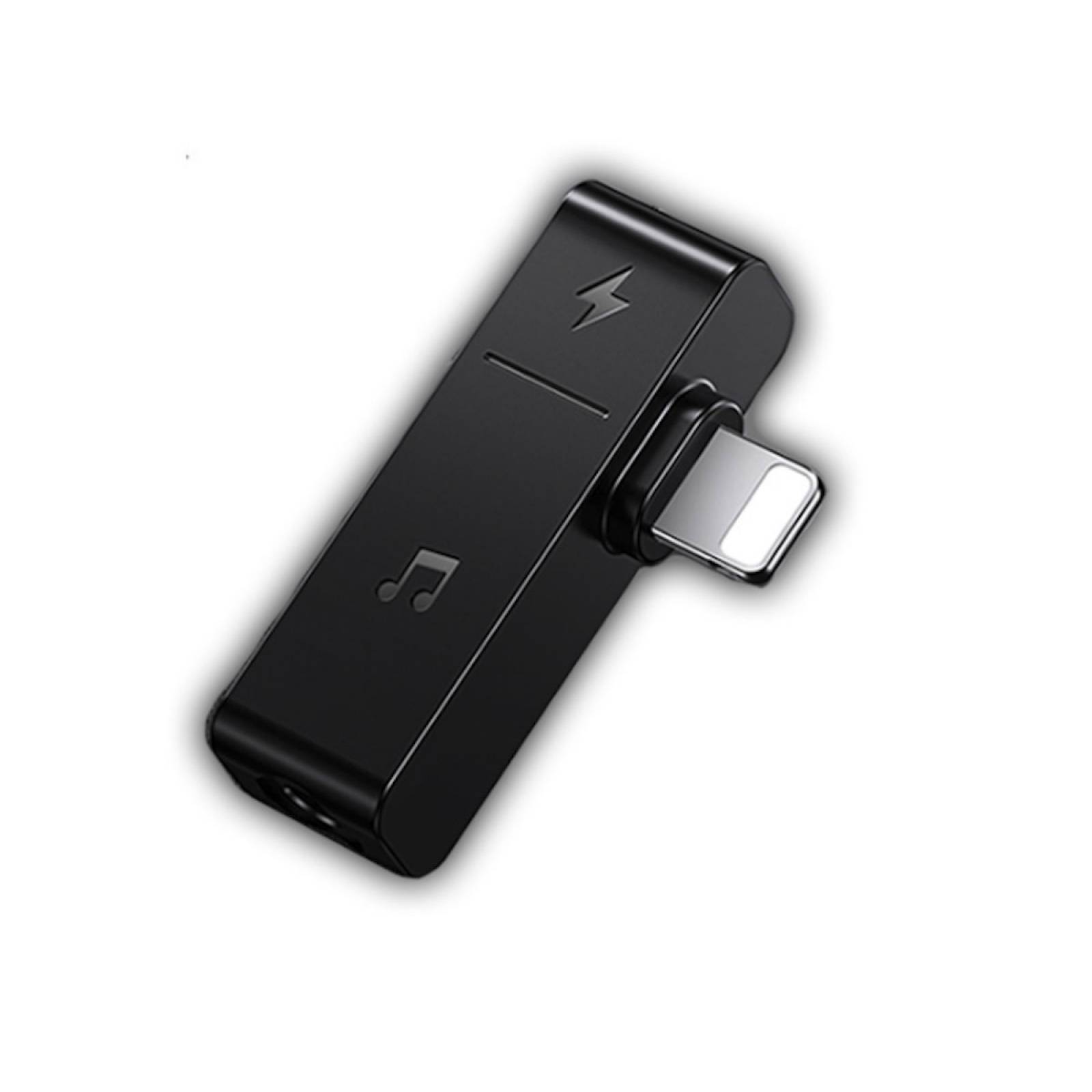 Adaptador iPhone a Auxliar 3.5mm Usams Para Audifonos 3.5mm Negro