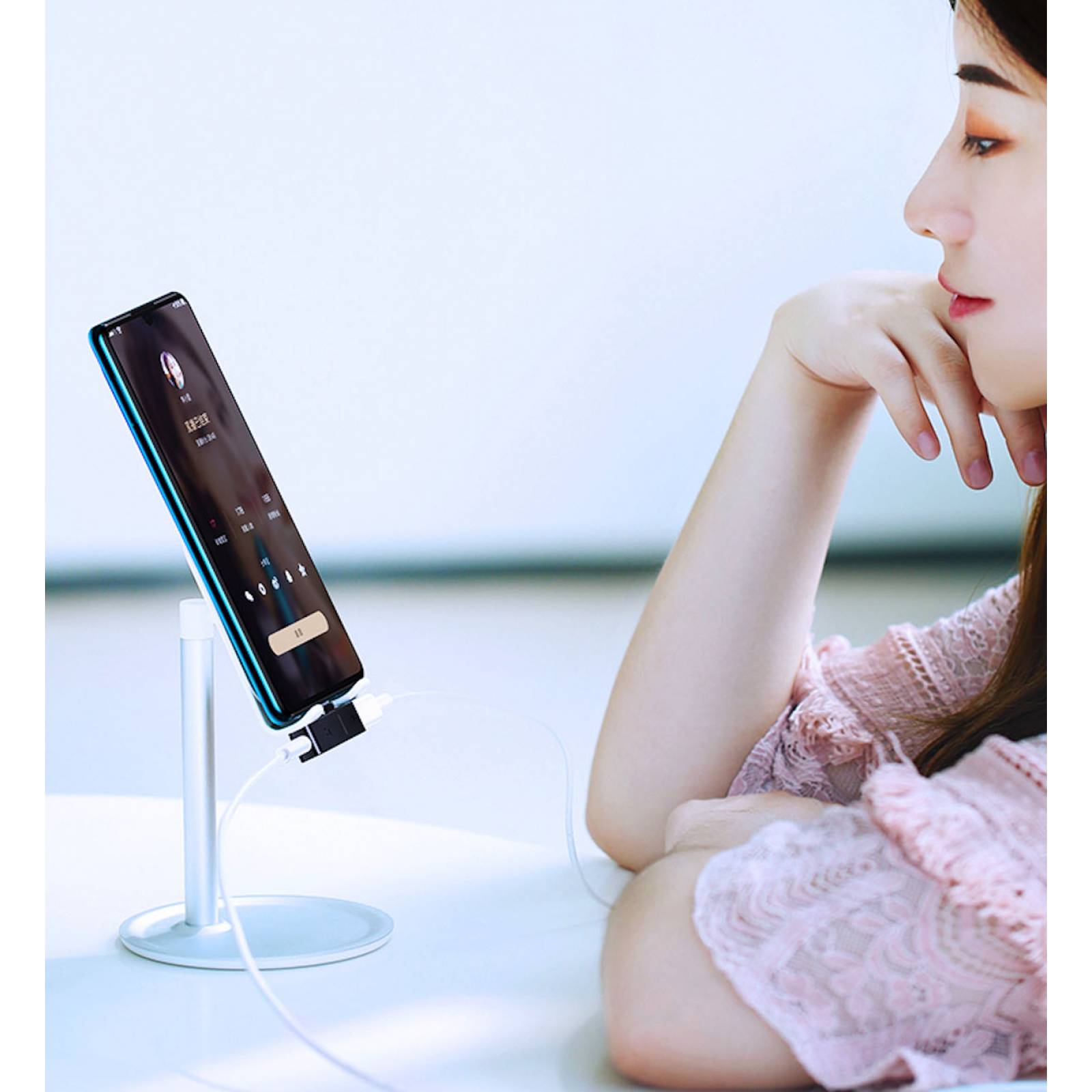 Adaptador iPhone a Auxliar 3.5mm Usams Para Audifonos 3.5mm Negro