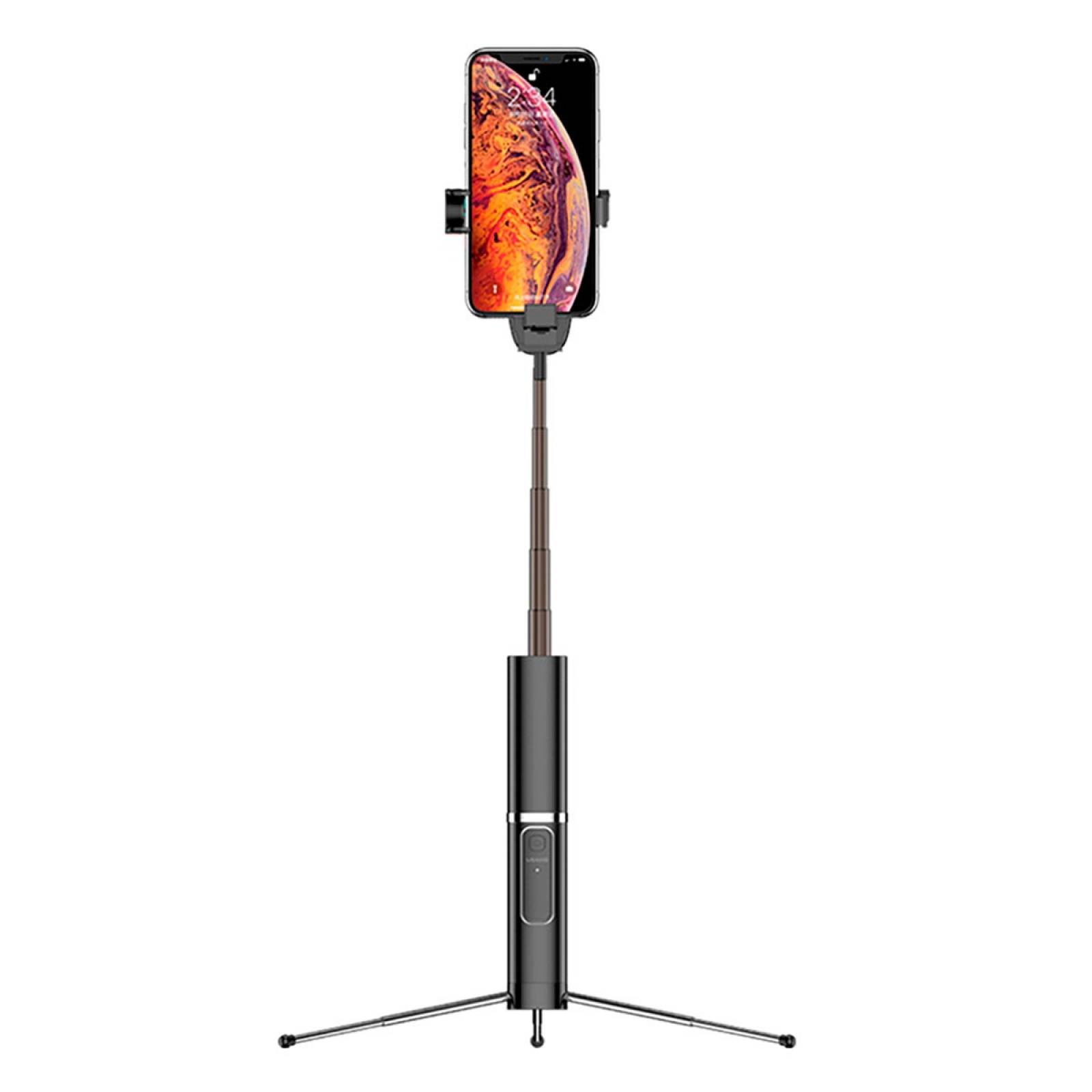 Selfie Stick Usams Palo Tripie Control Remoto Bluetooth 90cm Negro