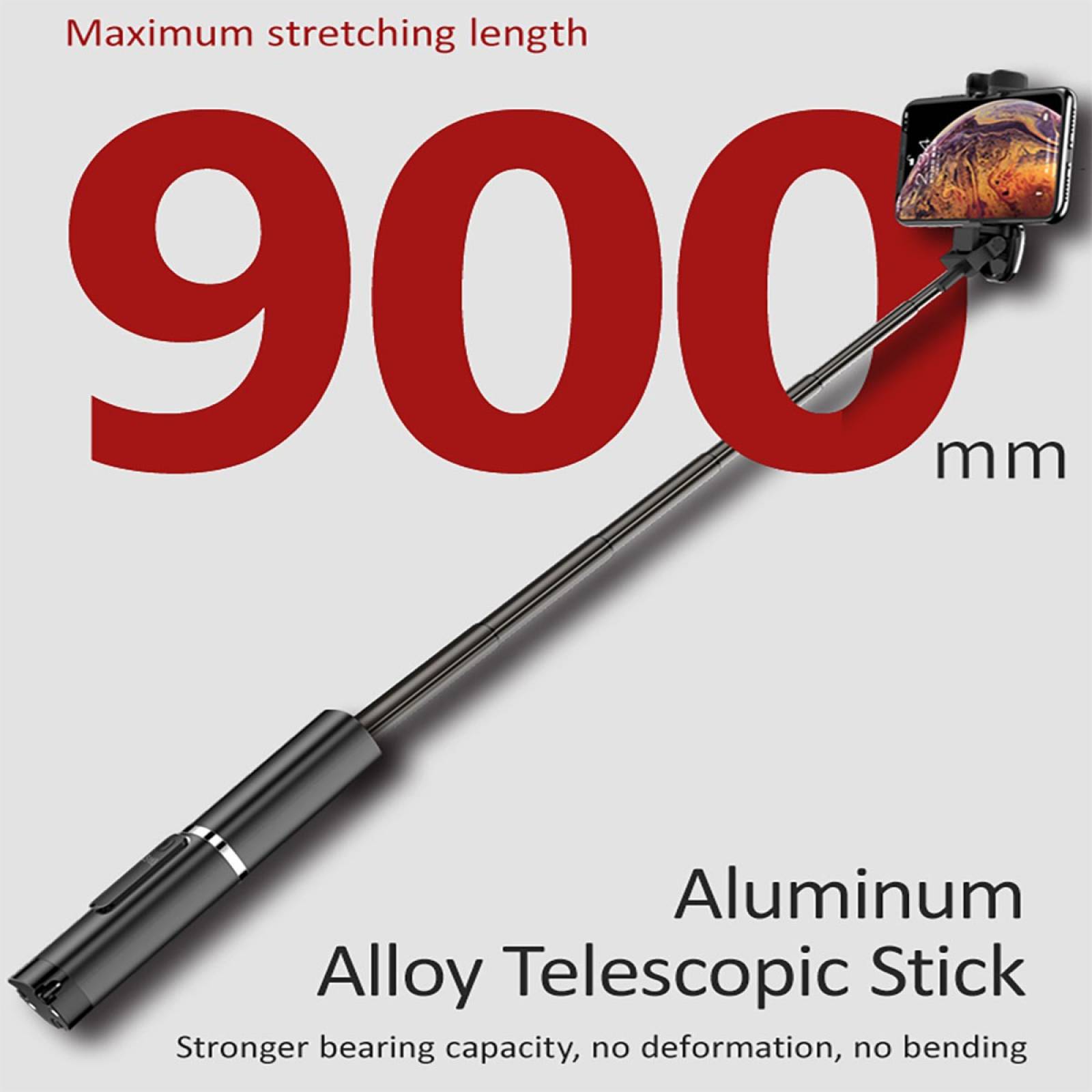 Selfie Stick Usams Palo Tripie Control Remoto Bluetooth 90cm Negro