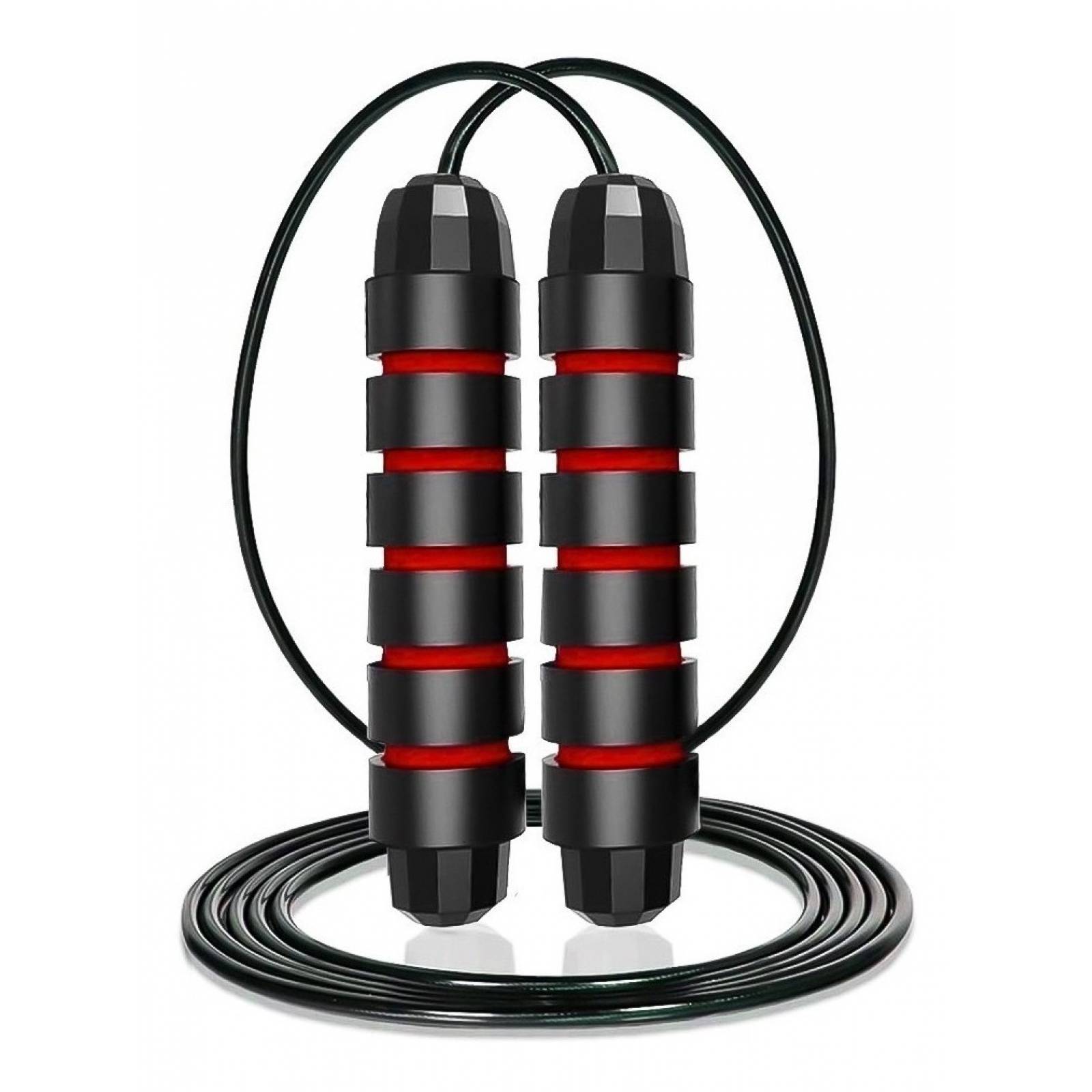Cuerda para Saltar Smarttech Mangos de Neopreno Cable Negra