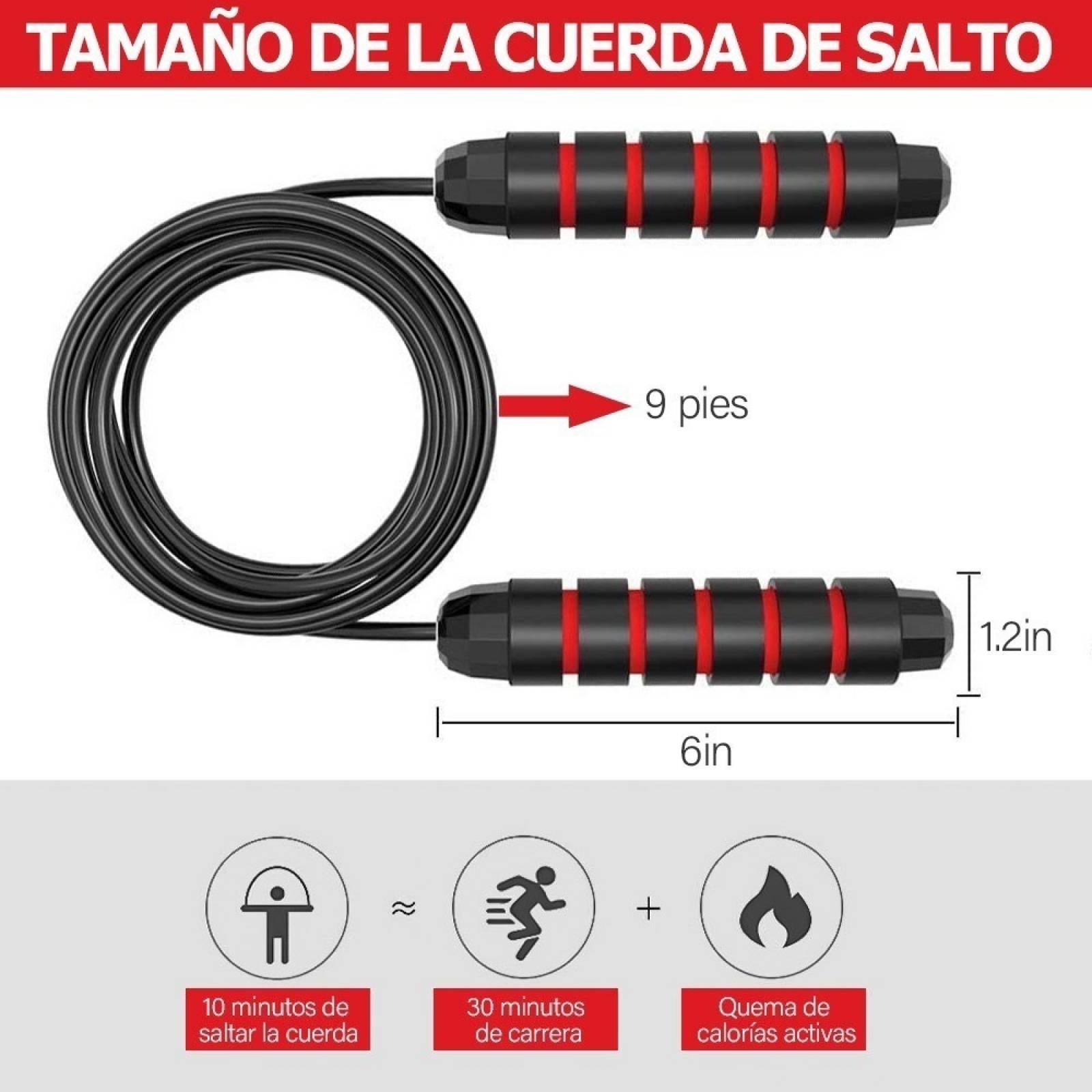 Cuerda para Saltar Smarttech Mangos de Neopreno Cable Negra