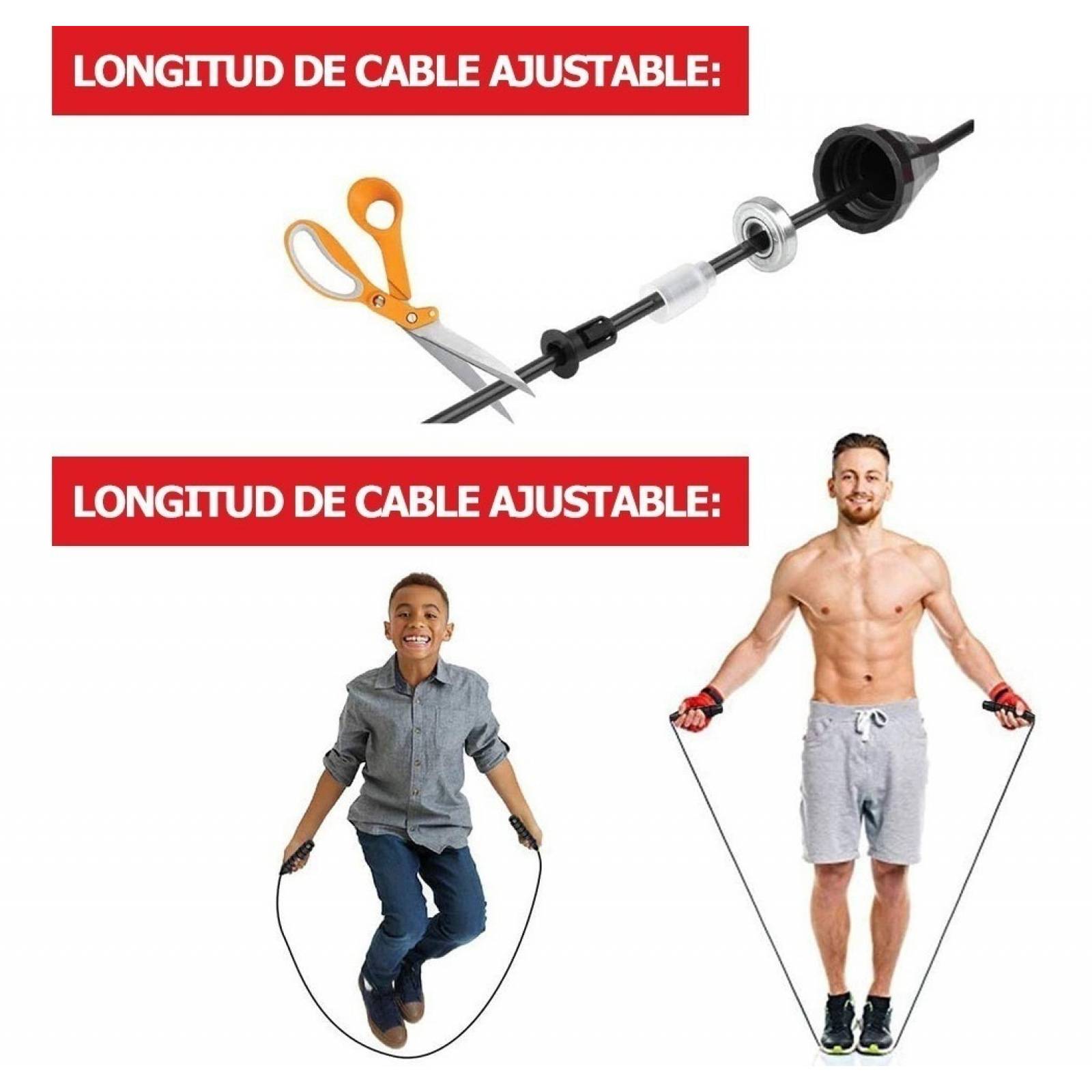 Cuerda para Saltar Smarttech Mangos de Neopreno Cable Negra