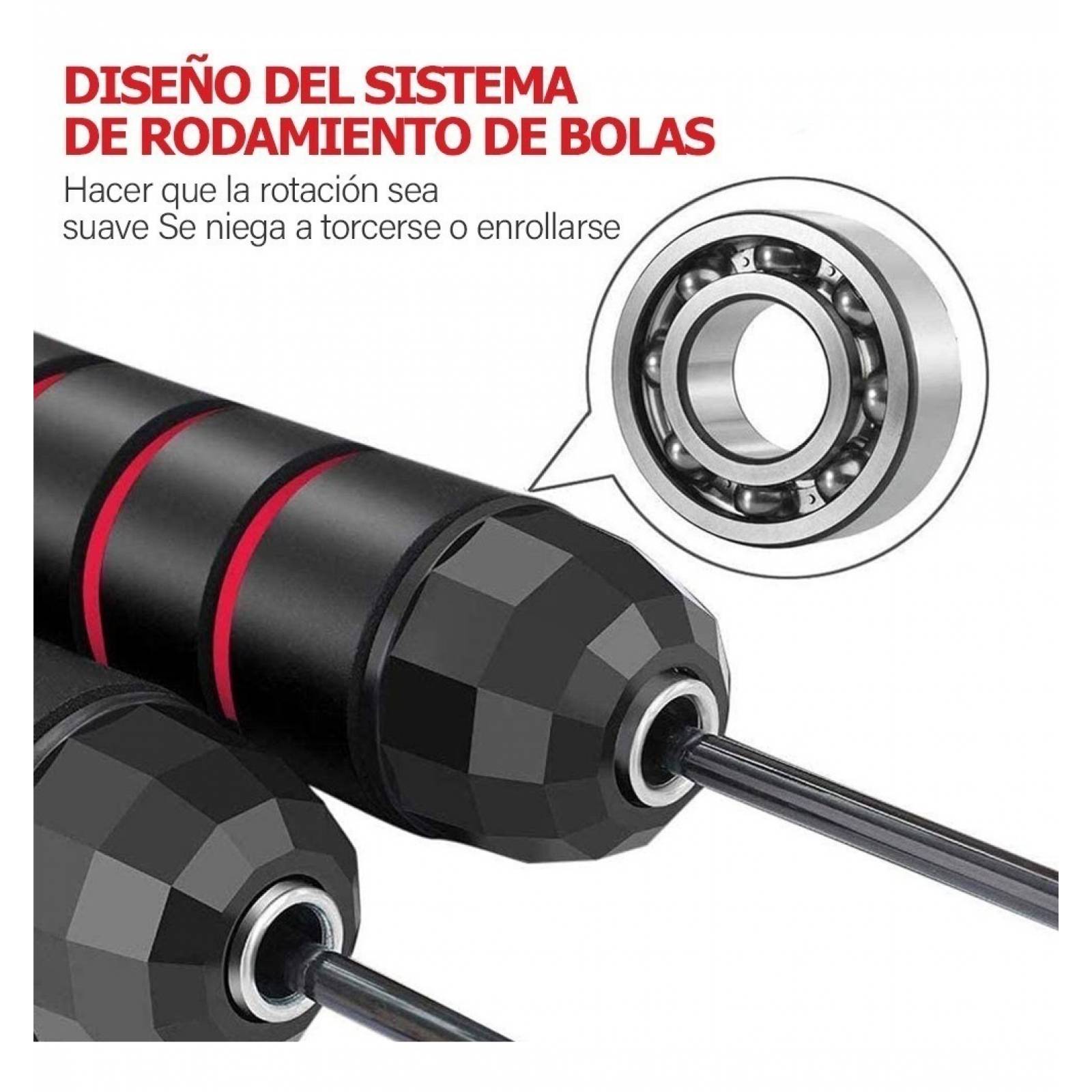 Cuerda para Saltar Smarttech Mangos de Neopreno Cable Negra