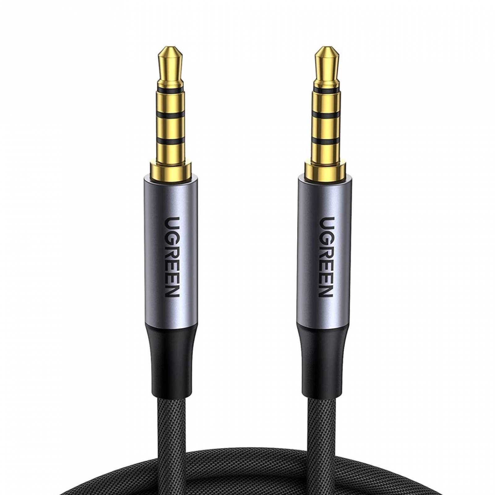 Cable Audio Ugreen Auxiliar 3.5mm de 4 Polos 2m Negro