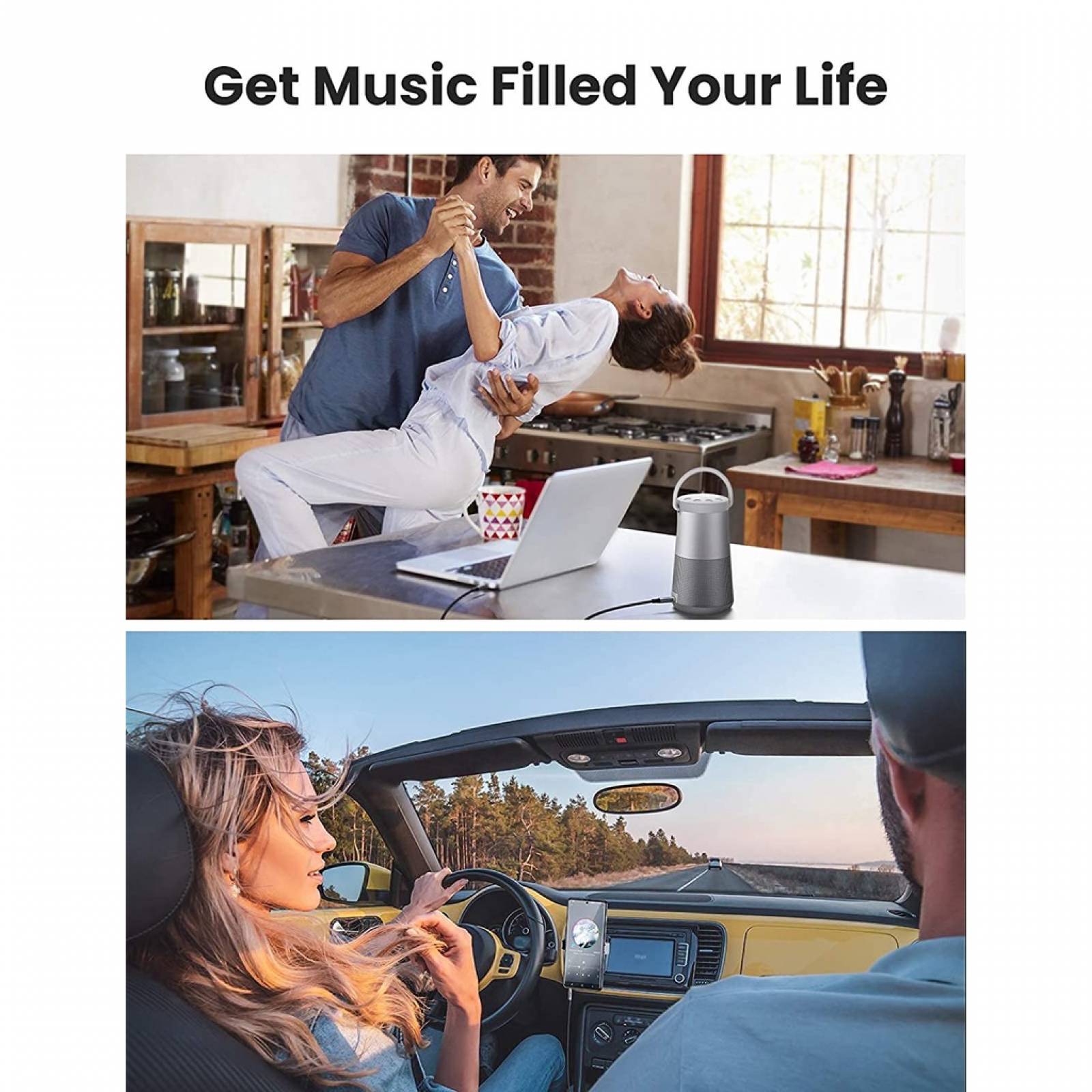 Cable Audio Ugreen Auxiliar 3.5mm de 4 Polos 2m Negro