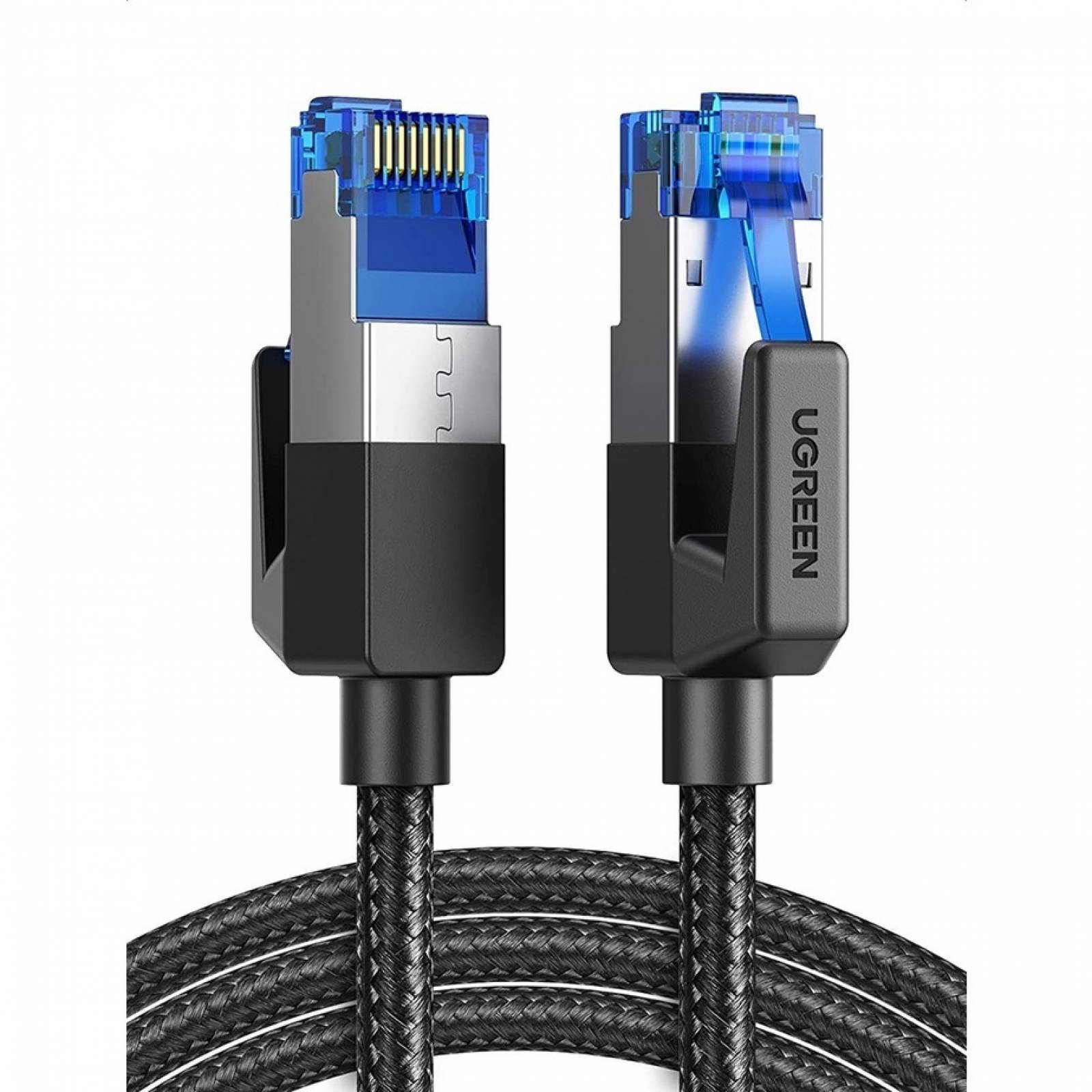 Cable Ethernet Ugreen Cat 8 Nylon Reforzado Conector Rj45 2m