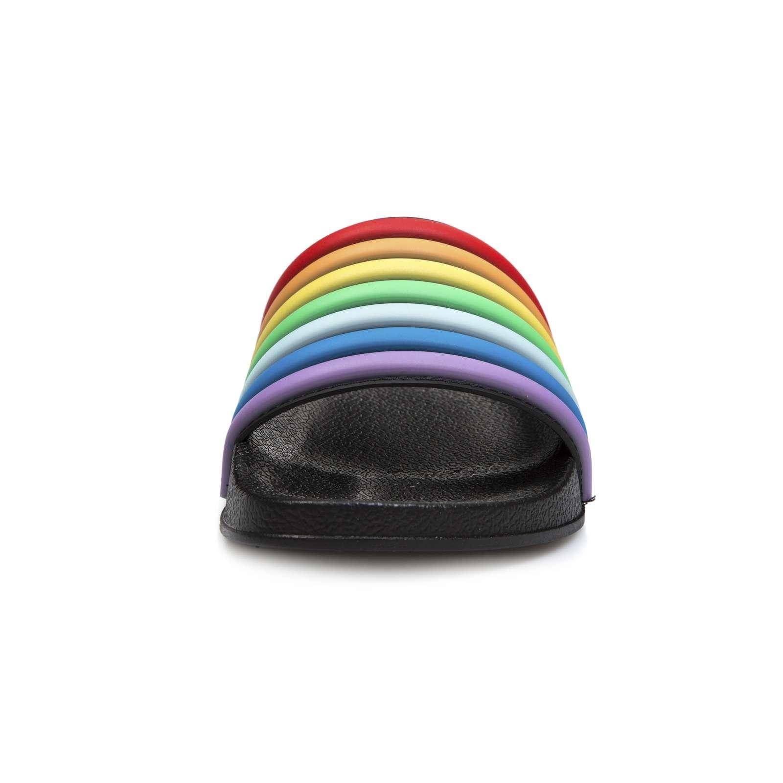 Sandalias Dama Fancy Multicolor Rainbow Pride Arcoiris