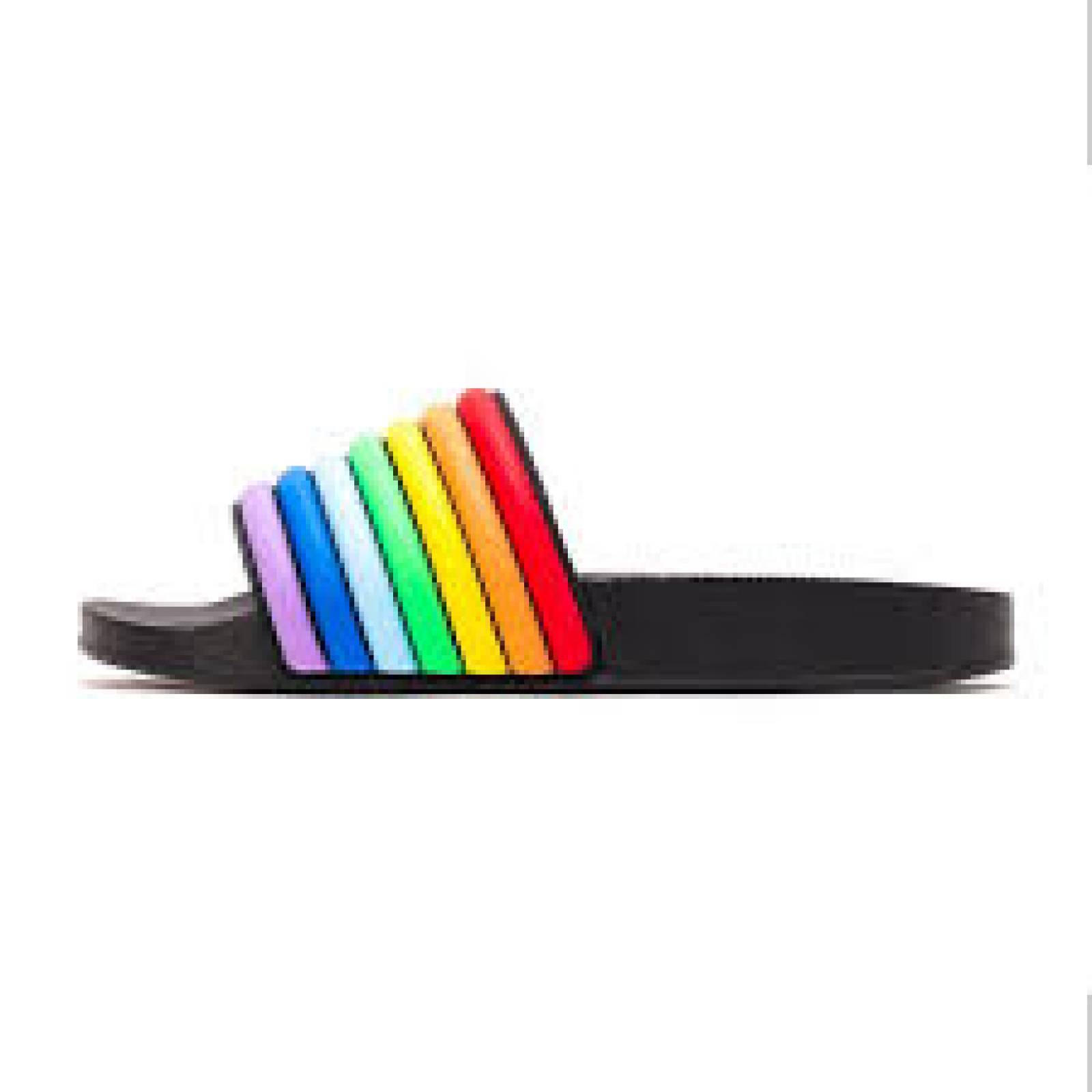 Sandalias Dama Fancy Multicolor Rainbow Pride Arcoiris